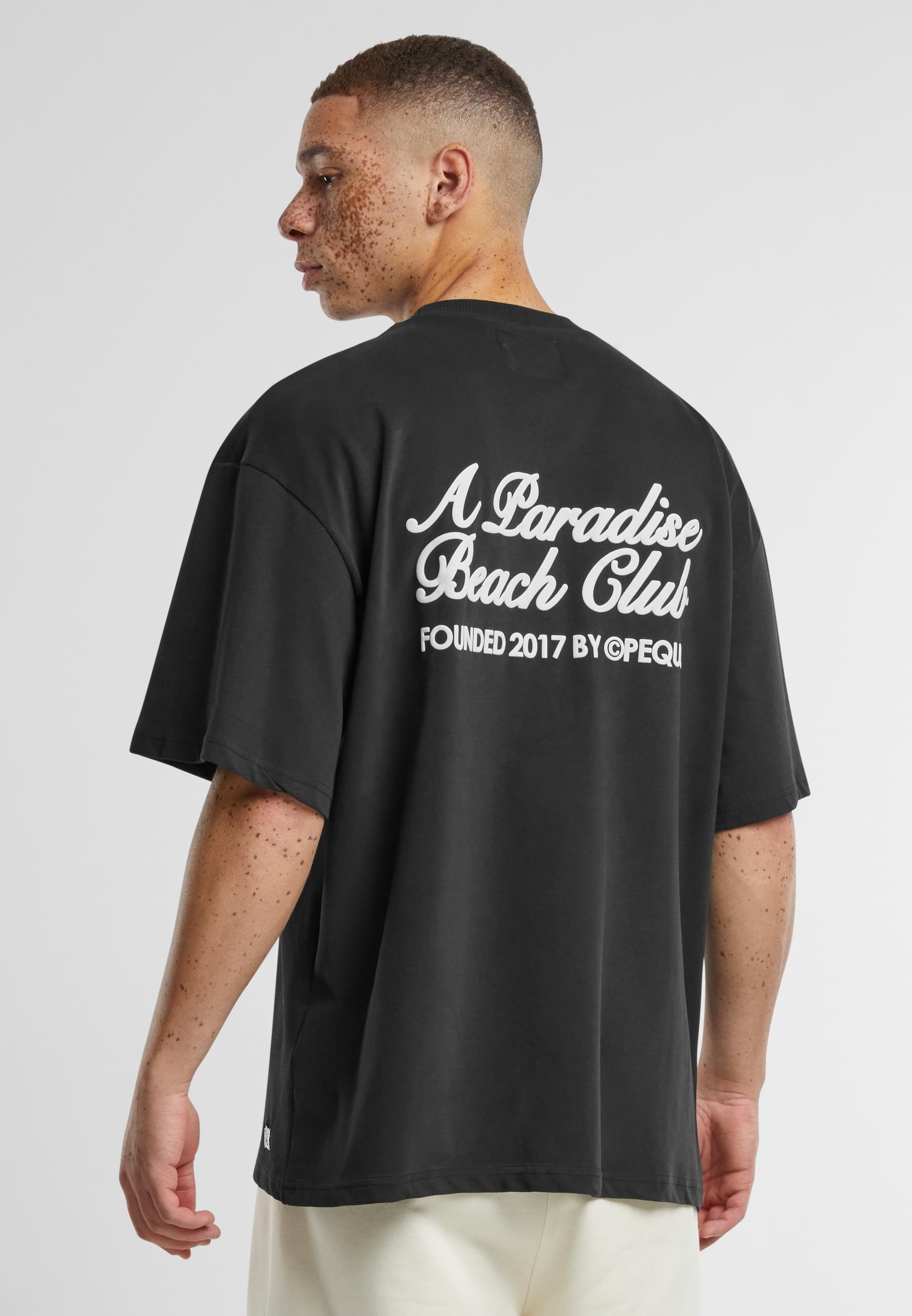 PEQUS Langarmshirt »PEQUS PEQUS A Paradise Beach Club Back Logo T-Shirt« 1 Stk.