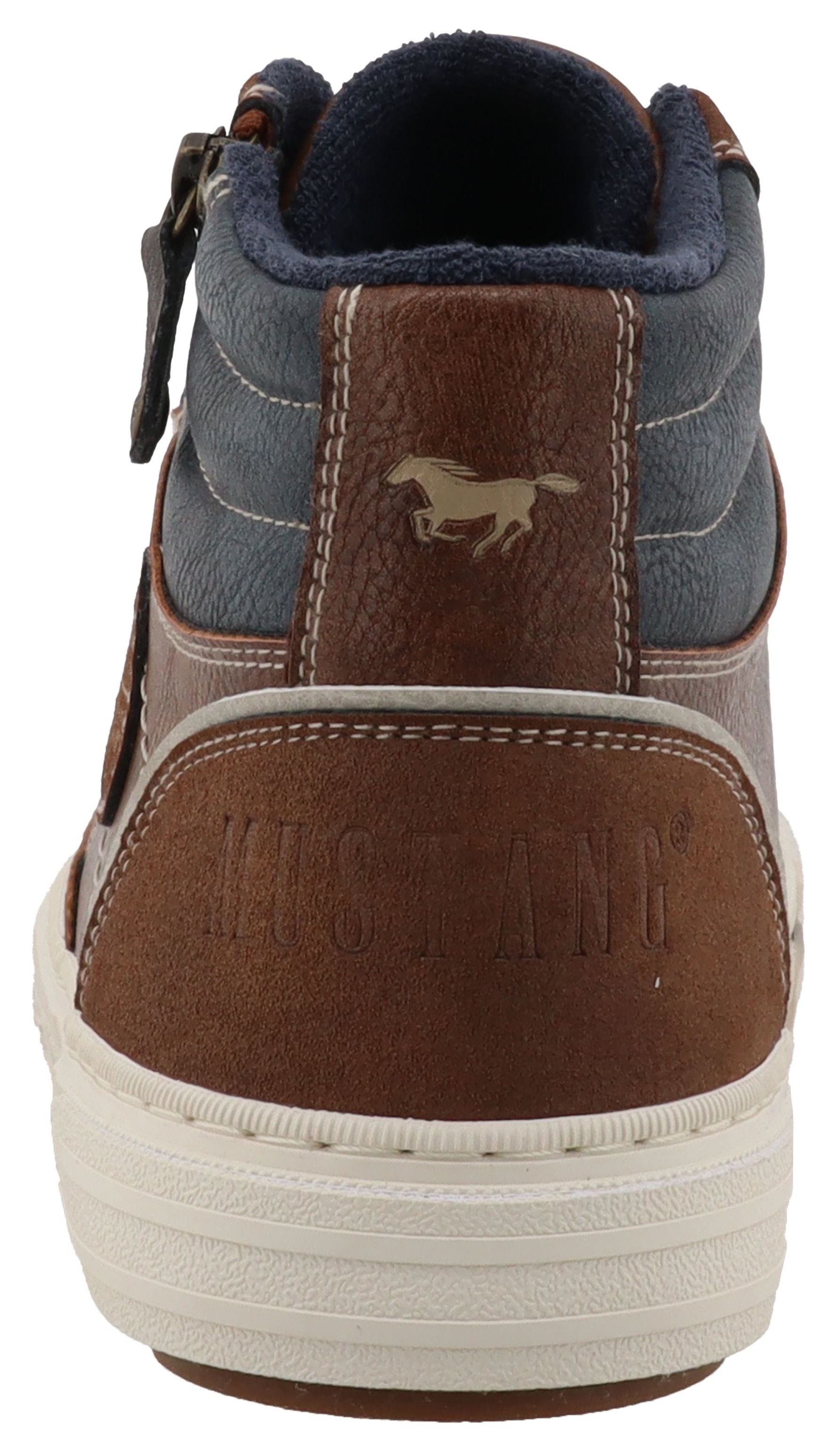 Mustang Shoes Sneaker »Masha«, High Top Sneaker, Schnürboots mit Reißverschluss