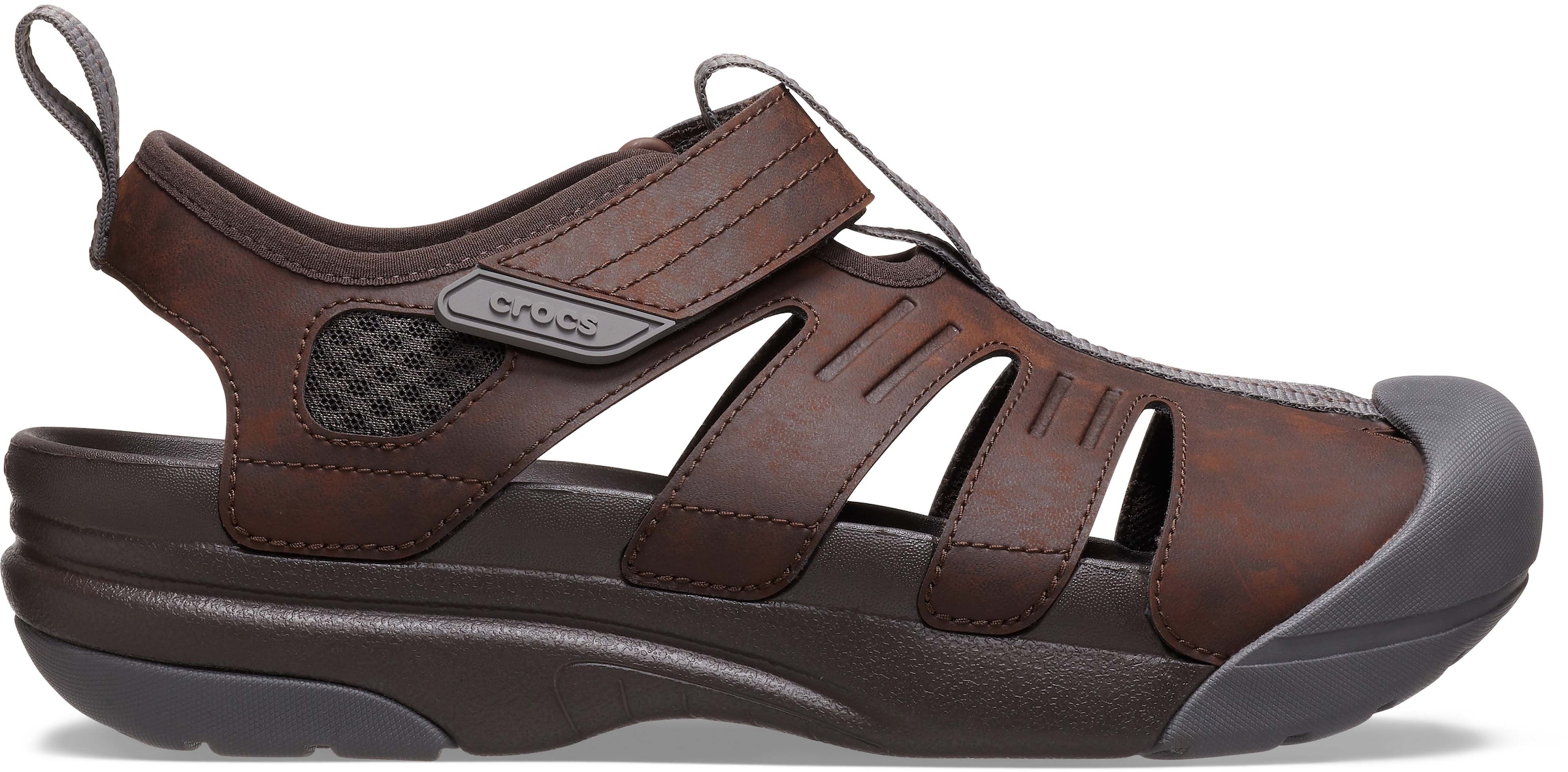 Crocs Sandale »Yukon Fisherman«, Halbschuh, Slipper, Trekkingschuh mit praktischem Klettverschluss