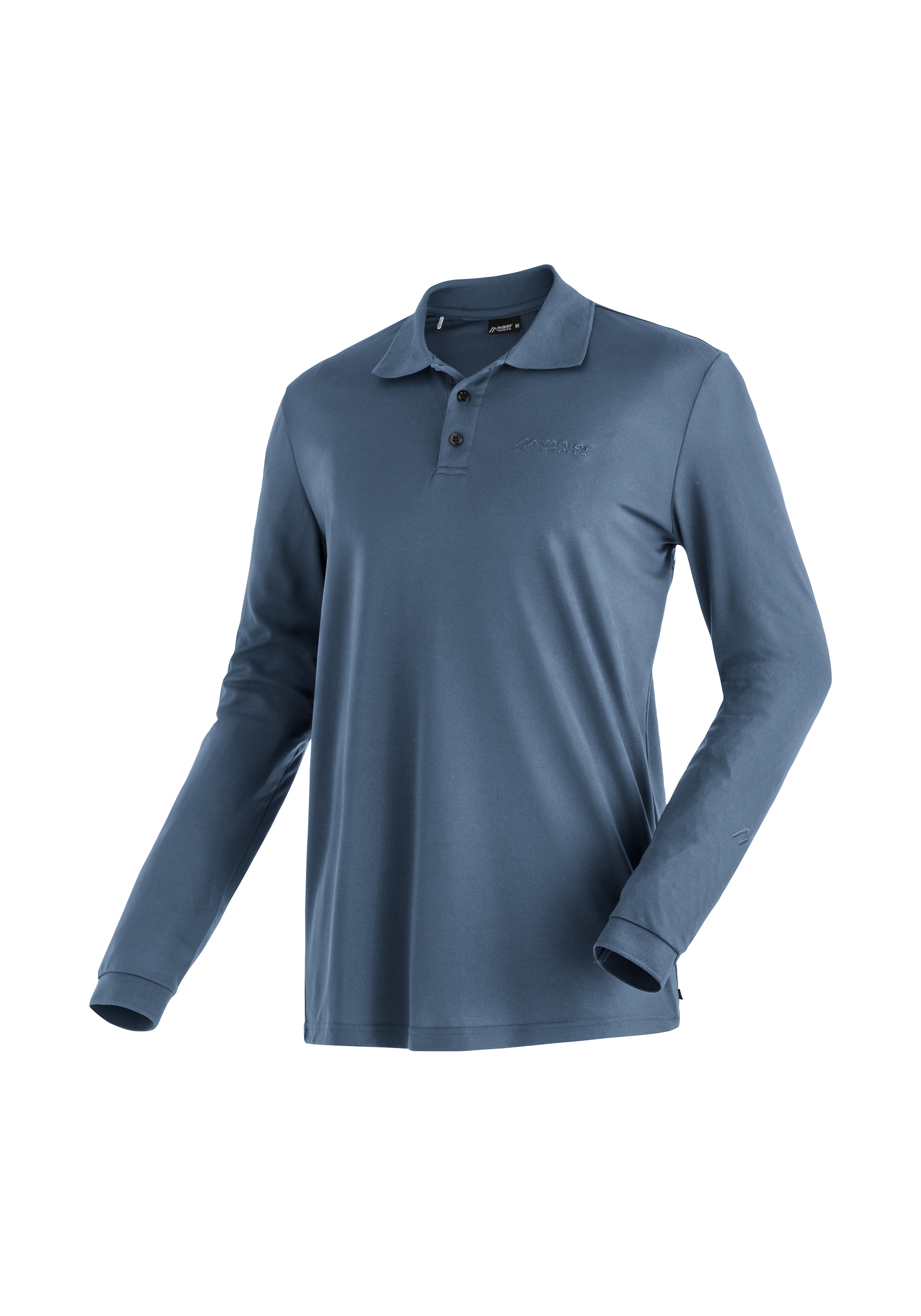 Maier Sports Poloshirt »Ulrich L/S«, Herren Funktionsshirt, langarm Freizeitshirt mit Hemdkragen, Reg. Fit