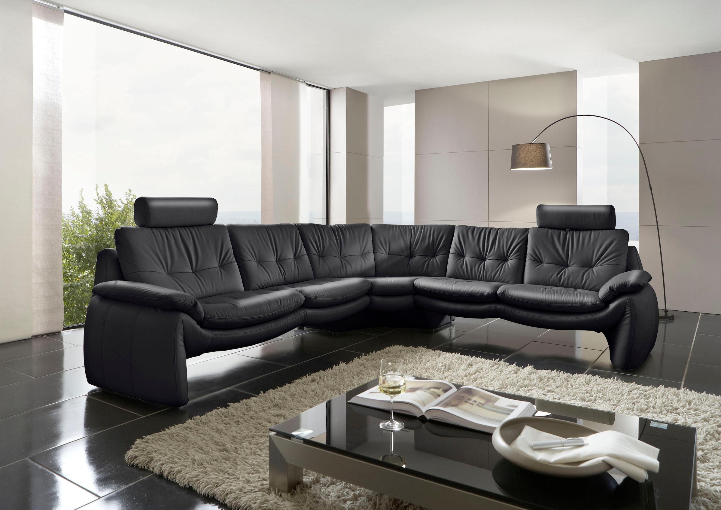 PLACES OF STYLE Ecksofa "Luna L-Form", in einzigartiger Optik günstig online kaufen