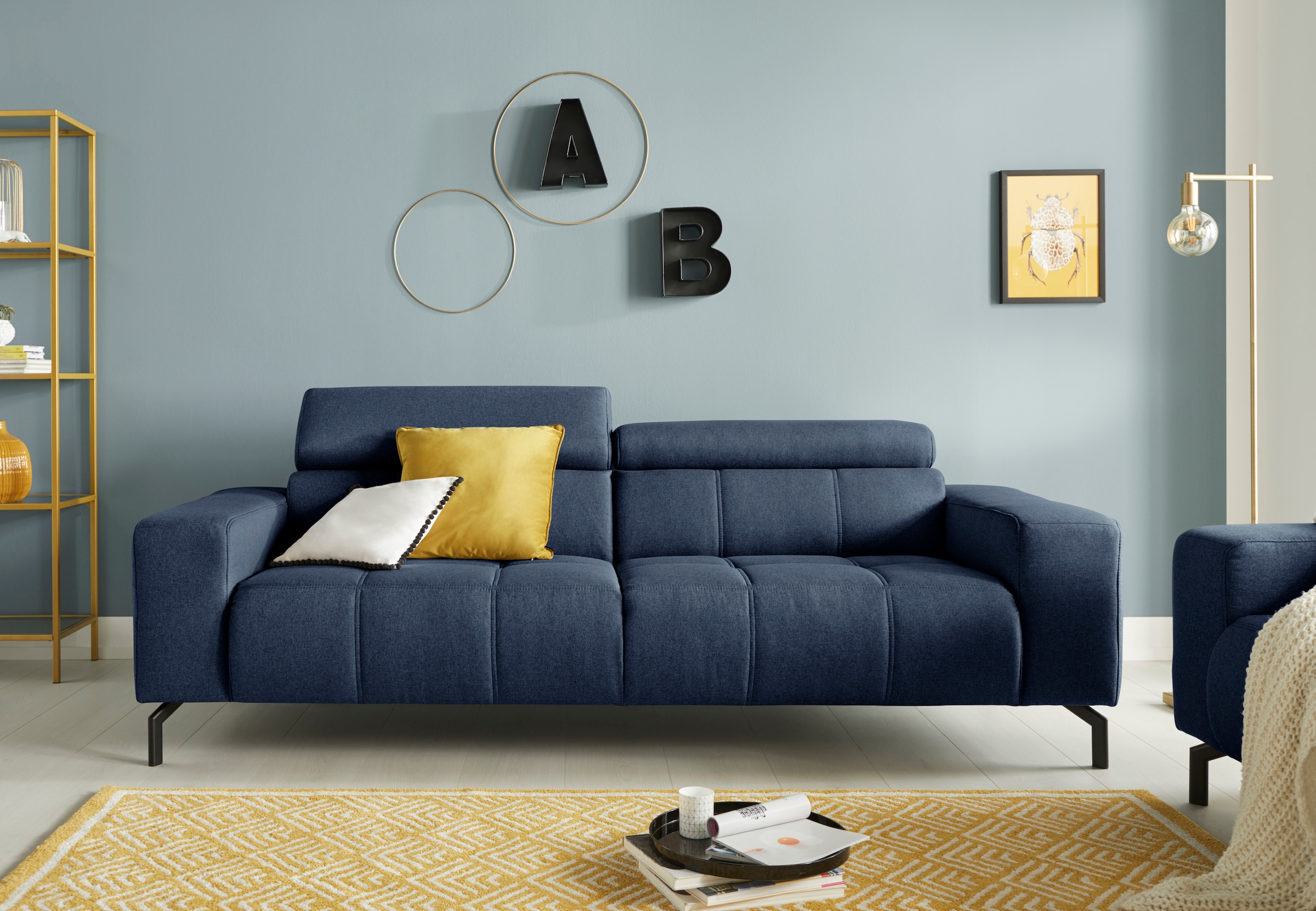 DOMO collection 2,5-Sitzer "Cunelli zeitlos und elegant, moderne Sitznähte günstig online kaufen