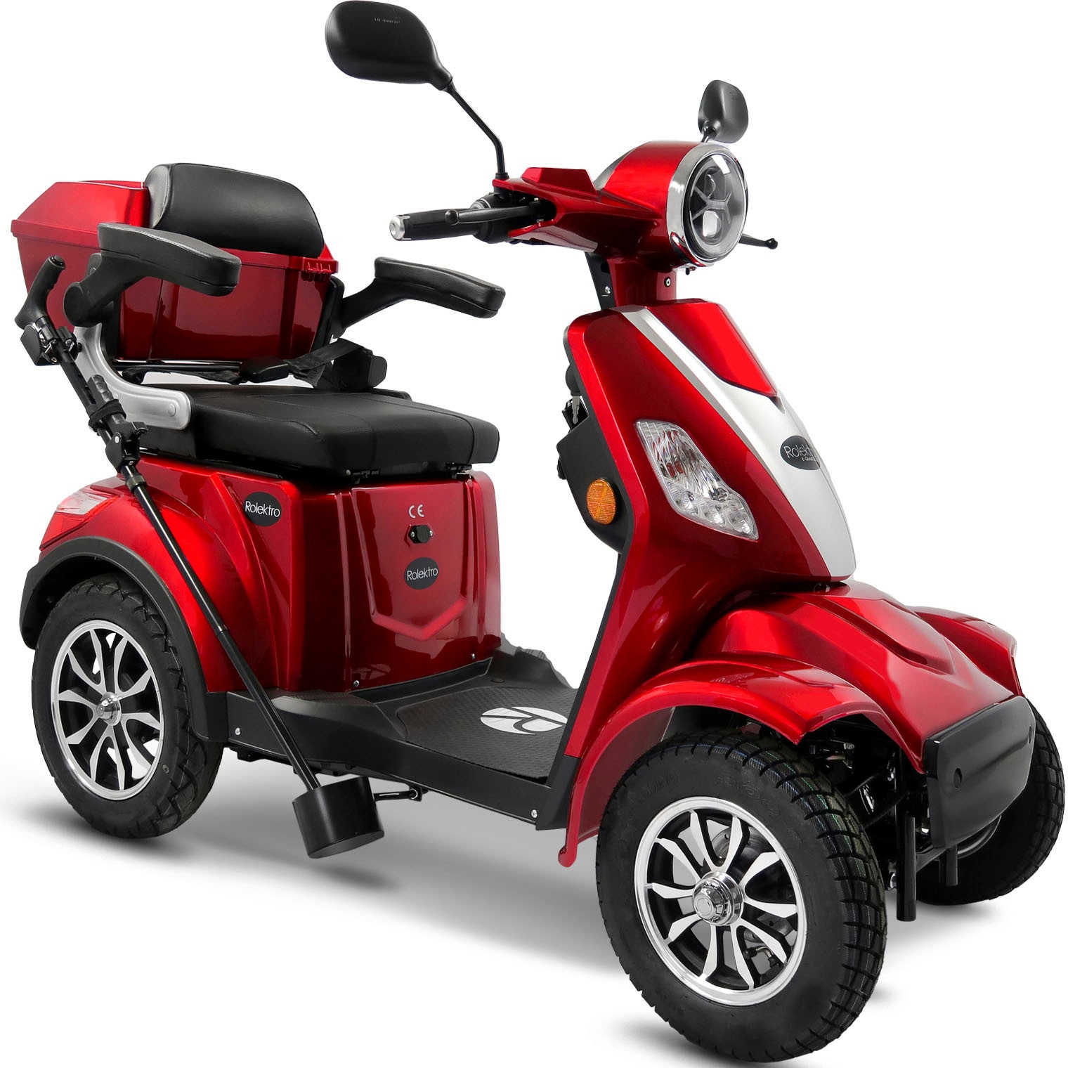 Rolektro Elektromobil »Rolektro E-Quad 25 V.3, Lithium Akku«, (mit Topcase)