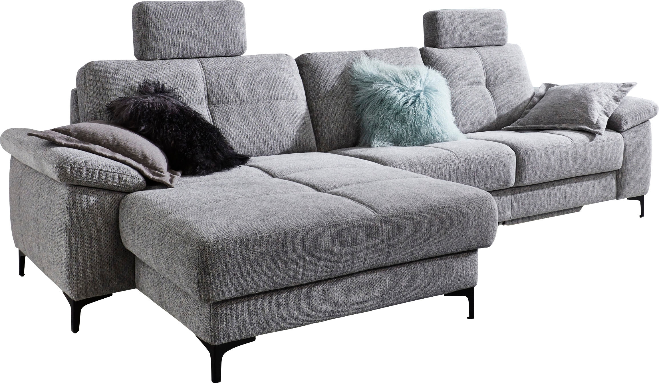 3C Carina Ecksofa »Burnaby bequem und modern, L-Form«, 2 Kopfstützen, optio günstig online kaufen