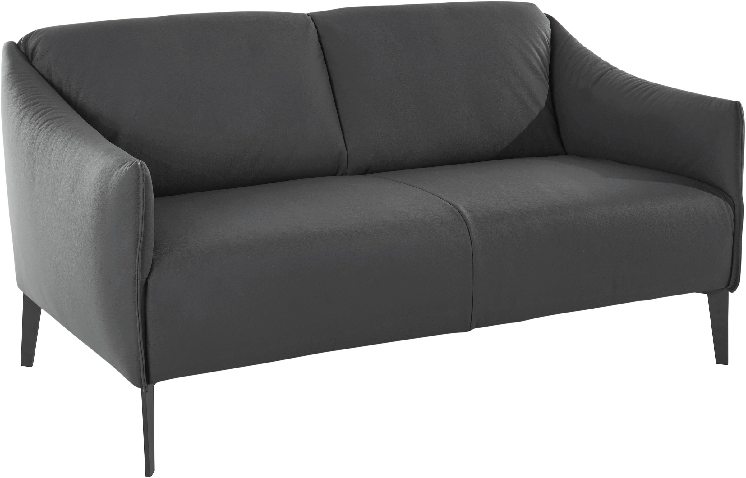 W.SCHILLIG 2-Sitzer »sally«, mit Metall-Winkelfüßen in Schwarz pulverbeschichtet, Breite 154 cm