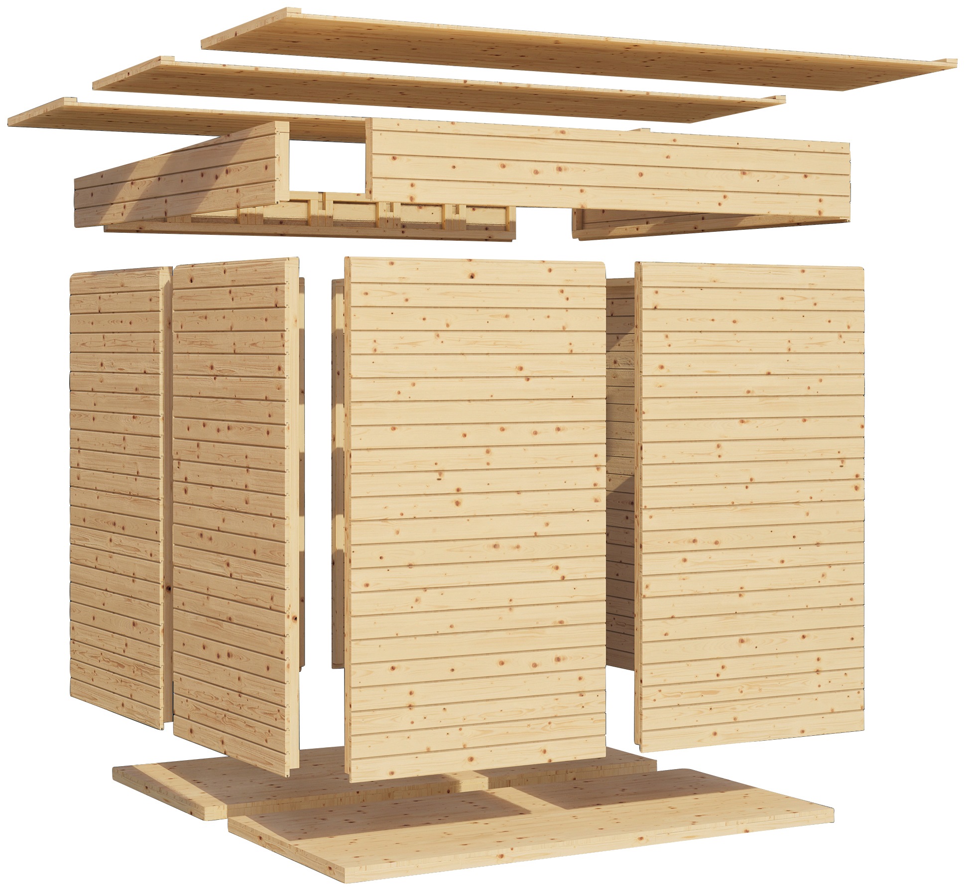 BERTILO Gartenhaus »Pentus 2«, (Set)