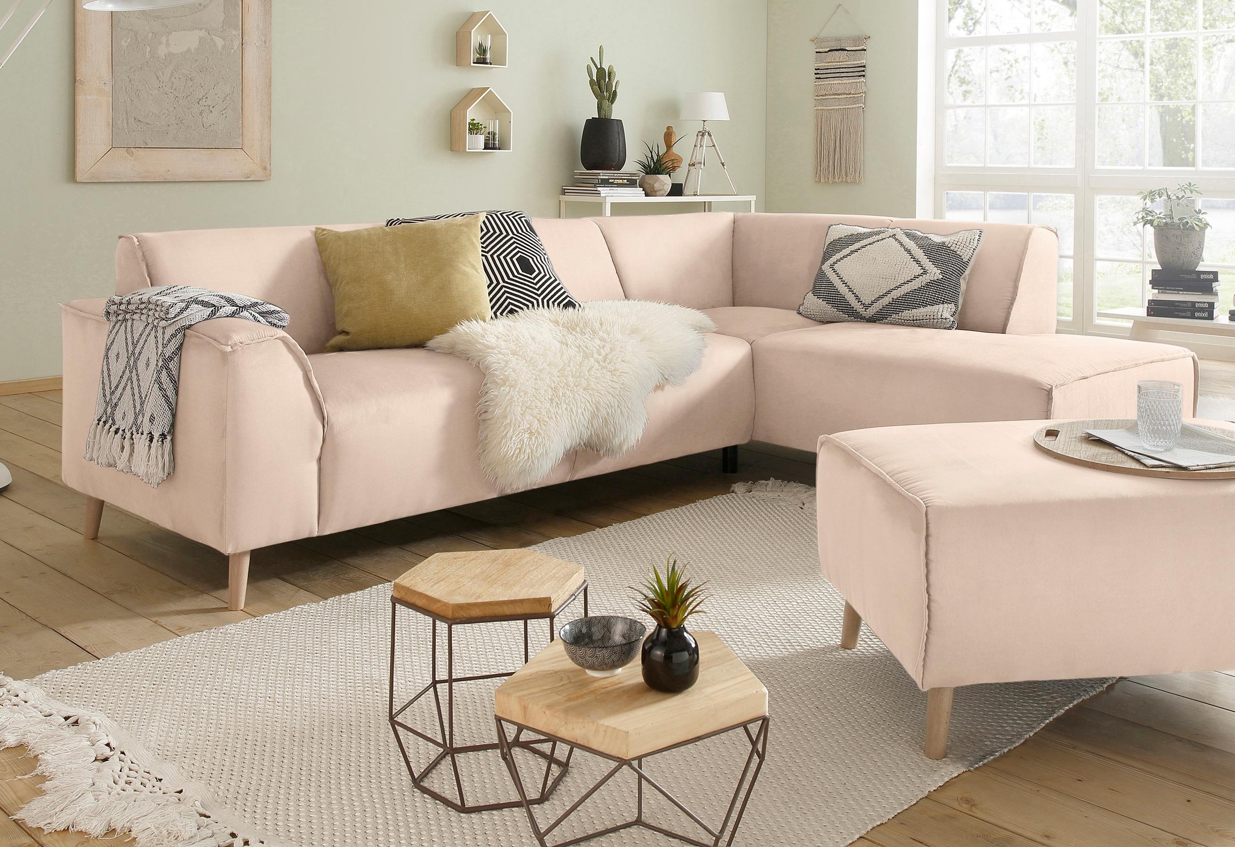 Home affaire Ecksofa »Julia zeitlose und elegante Couch, hoher Sitzkomfort, günstig online kaufen