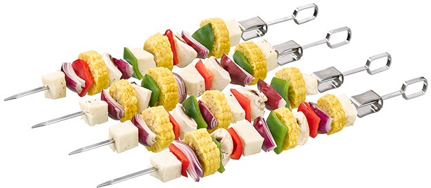 Buddy's Grillspieß »Buddy´s BBQ«, (Set, 4 St.), Edelstahl, wiederverwendbar, 29 cm