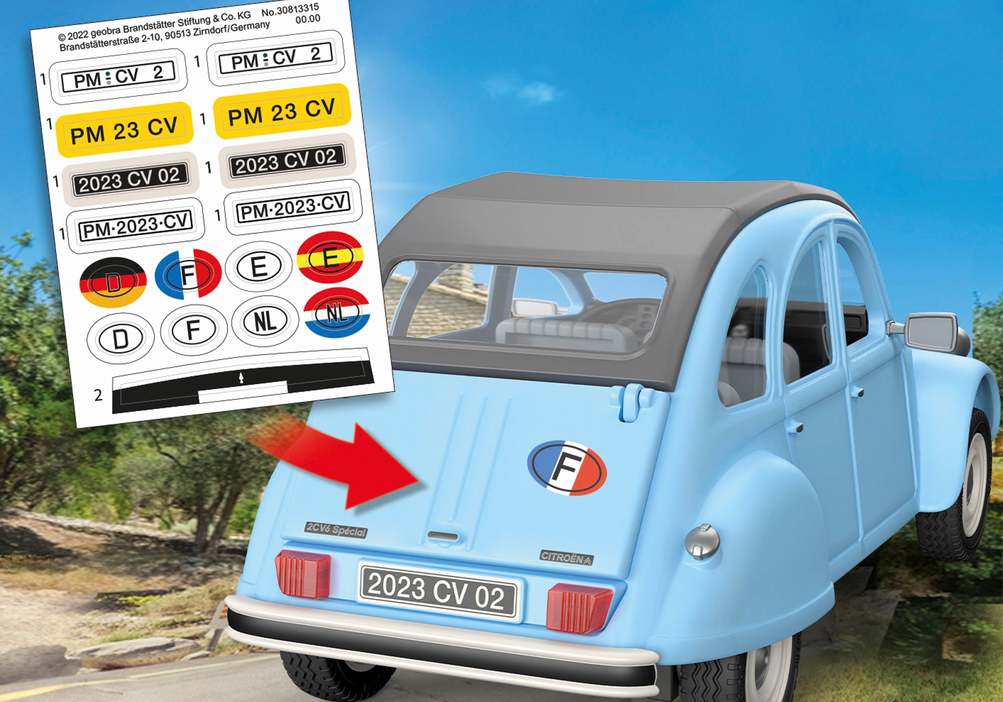 Playmobil® Konstruktions-Spielset »Citroën 2CV (70640)«, (57 St.)