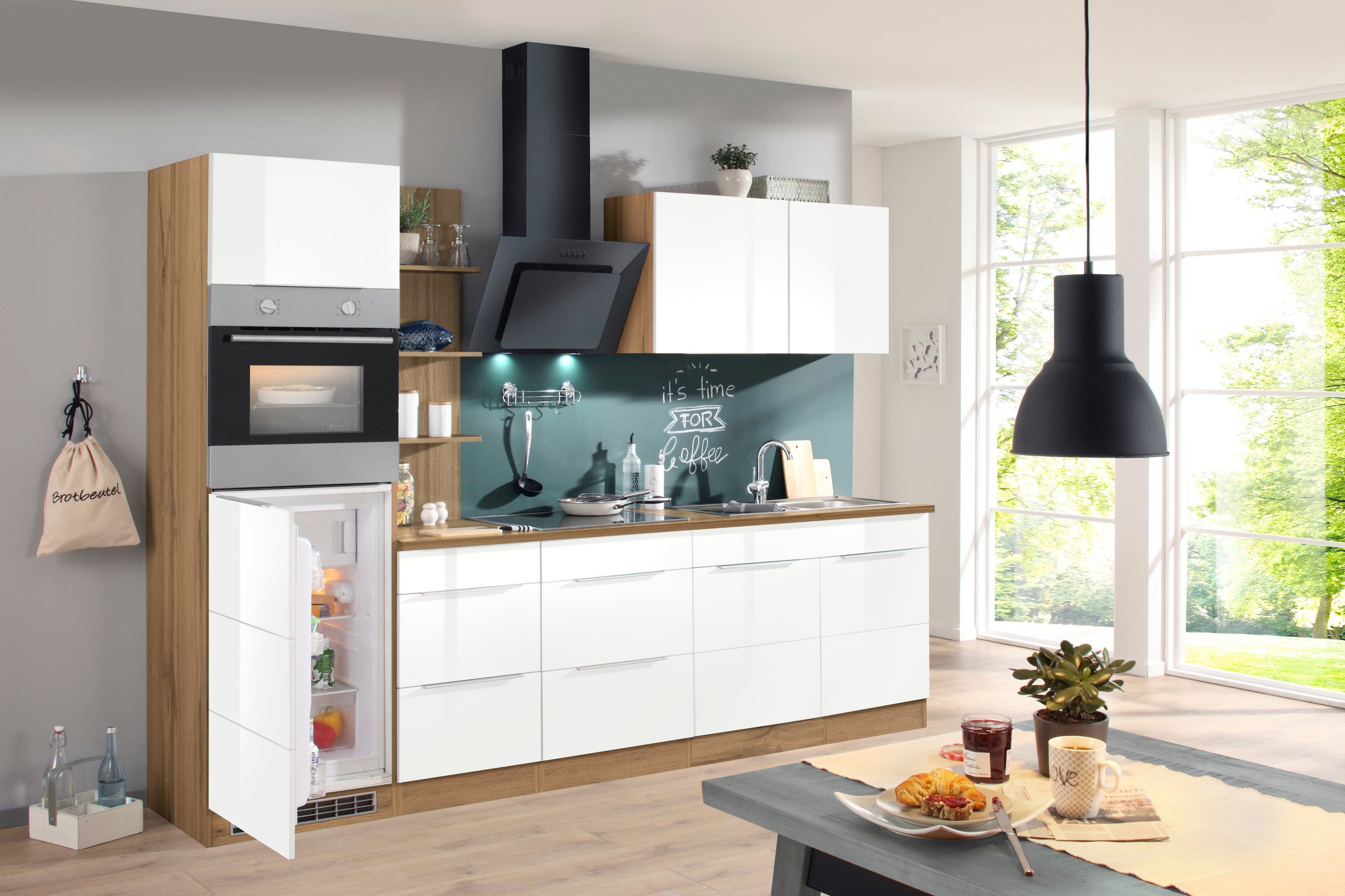 KOCHSTATION Spülenschrank »KS-Brindisi«, 100 cm breit, inklusive Einbauspüle