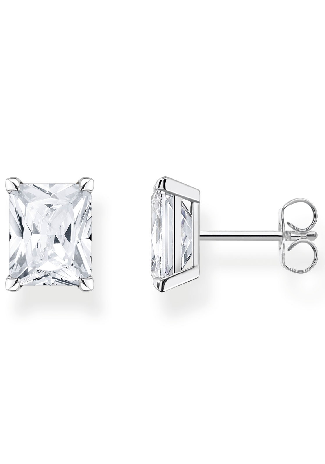 THOMAS SABO Paar Ohrstecker »blauer oder weißer Stein, H2201-009-1,-051-14,-414-14,-1-699-1«, mit Zirkonia (synth.), Spinell (synth.) oder Glas-Keramik Stein