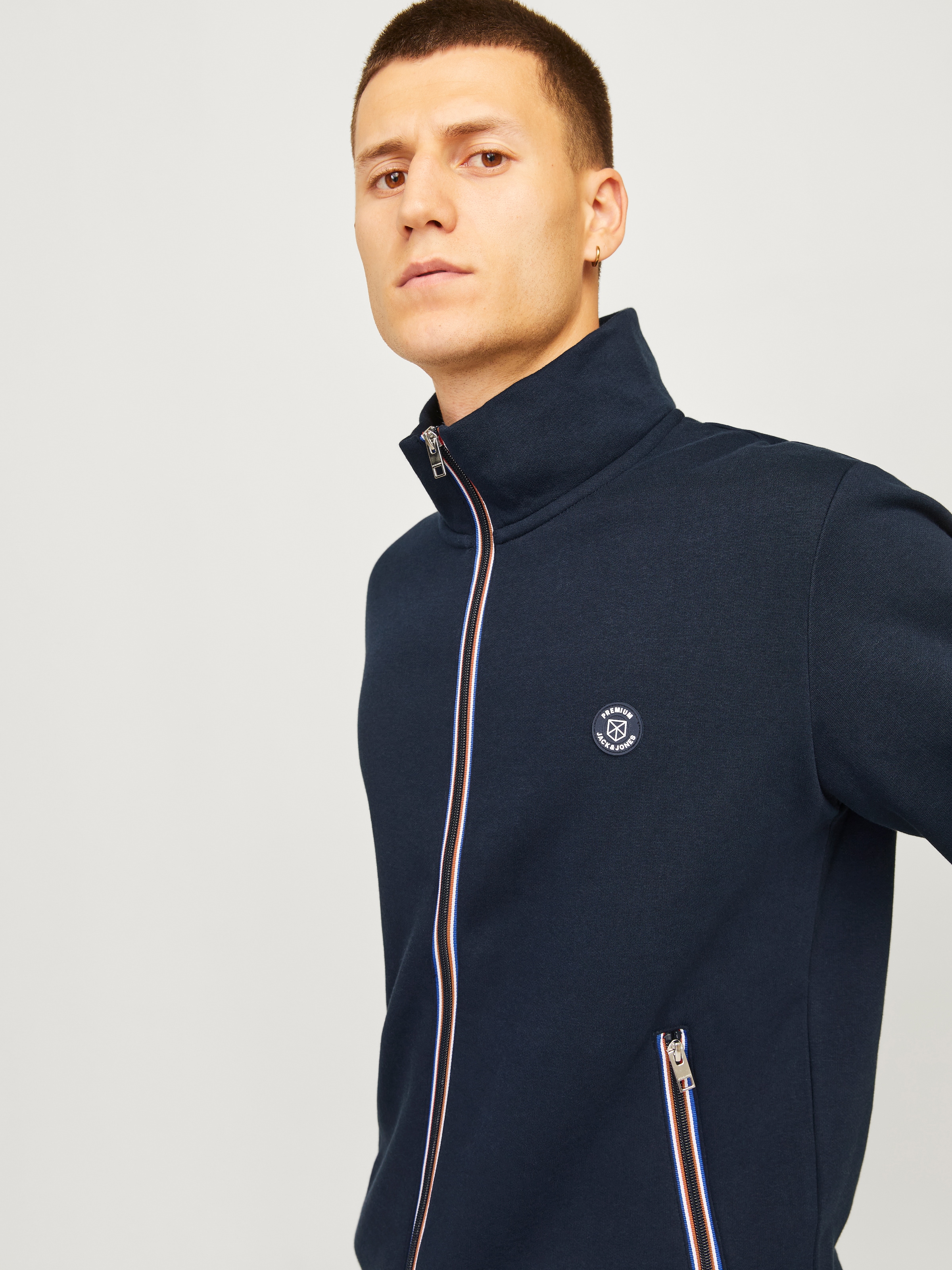 Jack & Jones Sweatjacke »JPRBLURONALDO SWEAT ZIP CARDIGAN SMU LN« Baumwollmischung, regular fit