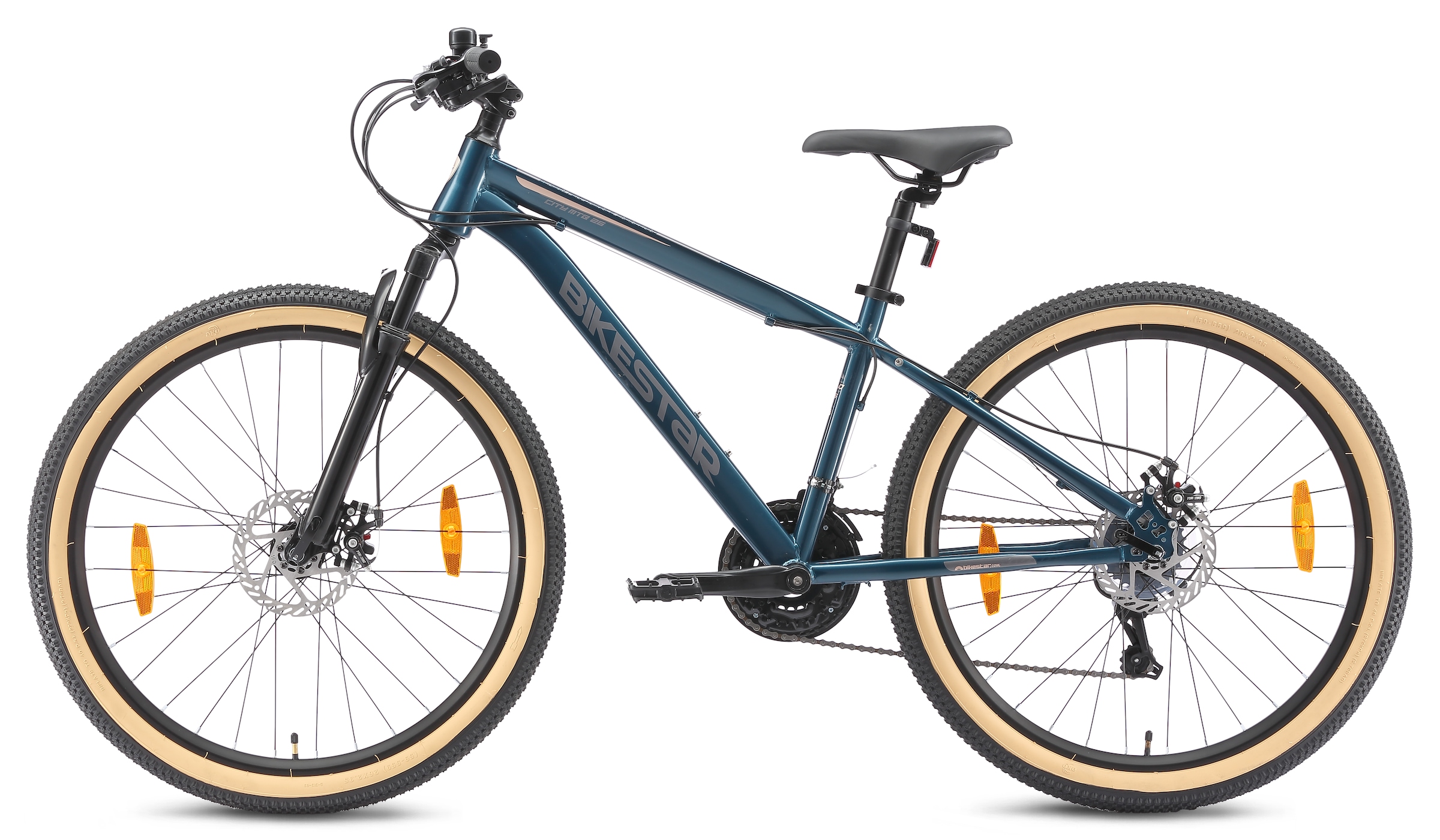 Bikestar Mountainbike 21 Gang Shimano RD-TY300 Schaltwerk Kettenschaltung für Damen und Herren, Kettenschaltung