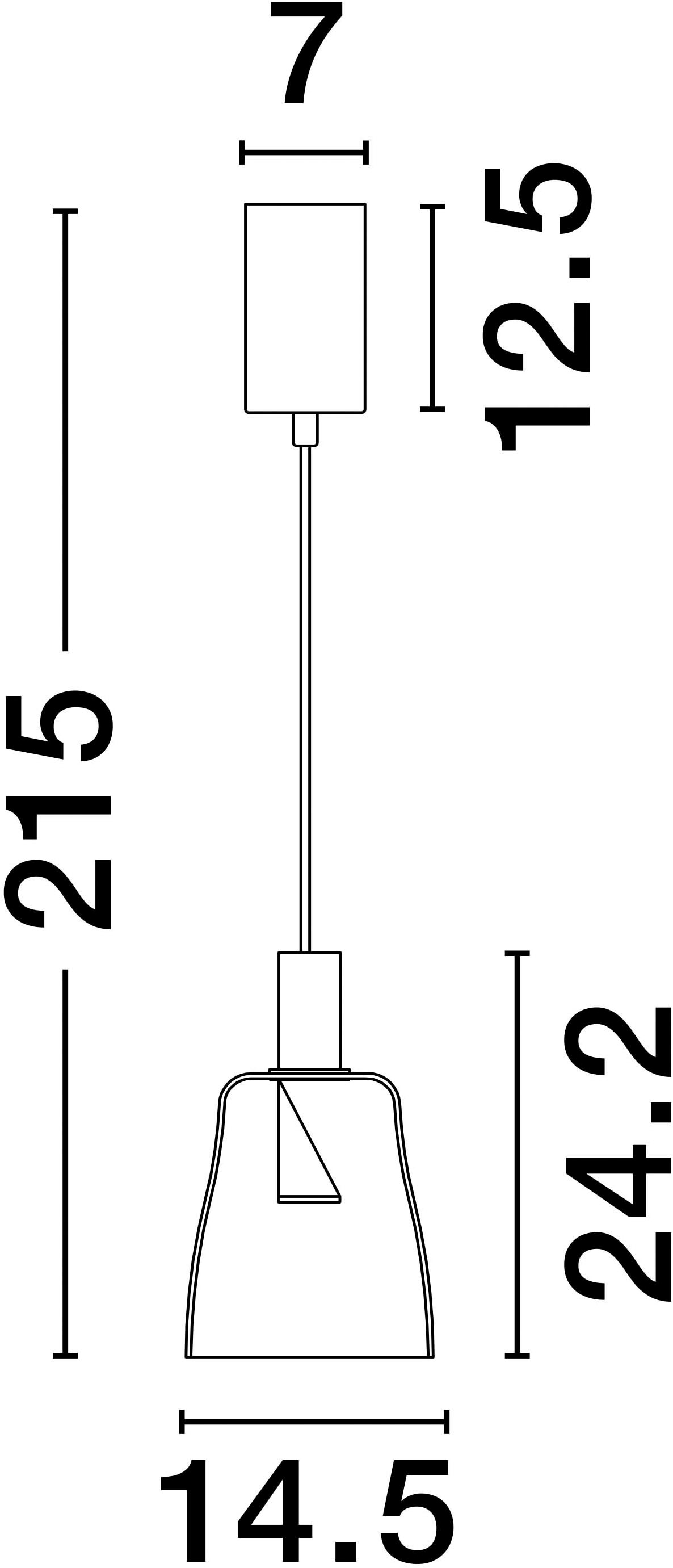 Nova Luce Pendelleuchte »IMATIA«, 1 flammig