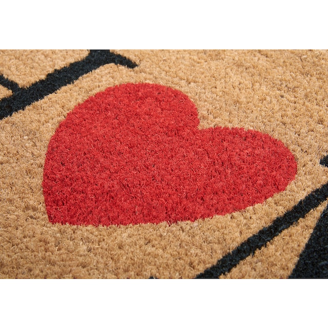 HANSE Home Fußmatte »Mix Mats Kokos Home With Heart«, rechteckig, Kokos,  Schmutzfangmatte, Outdoor, Rutschfest, Innen, Kokosmatte, Flur bequem und  schnell bestellen