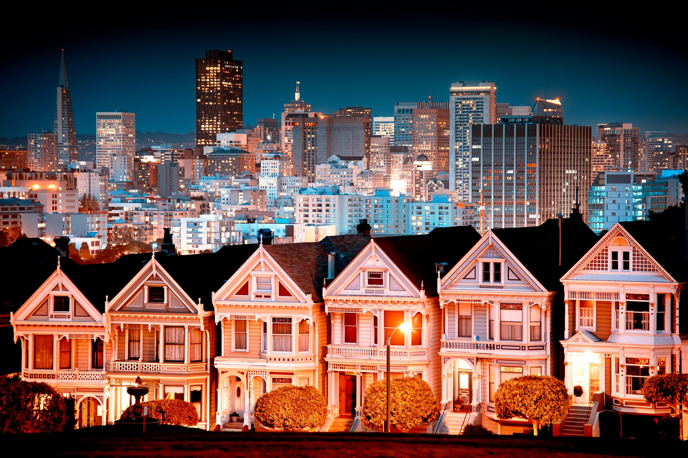 Papermoon Fototapete »Urban Landscape in San Francisco« glatt günstig online kaufen