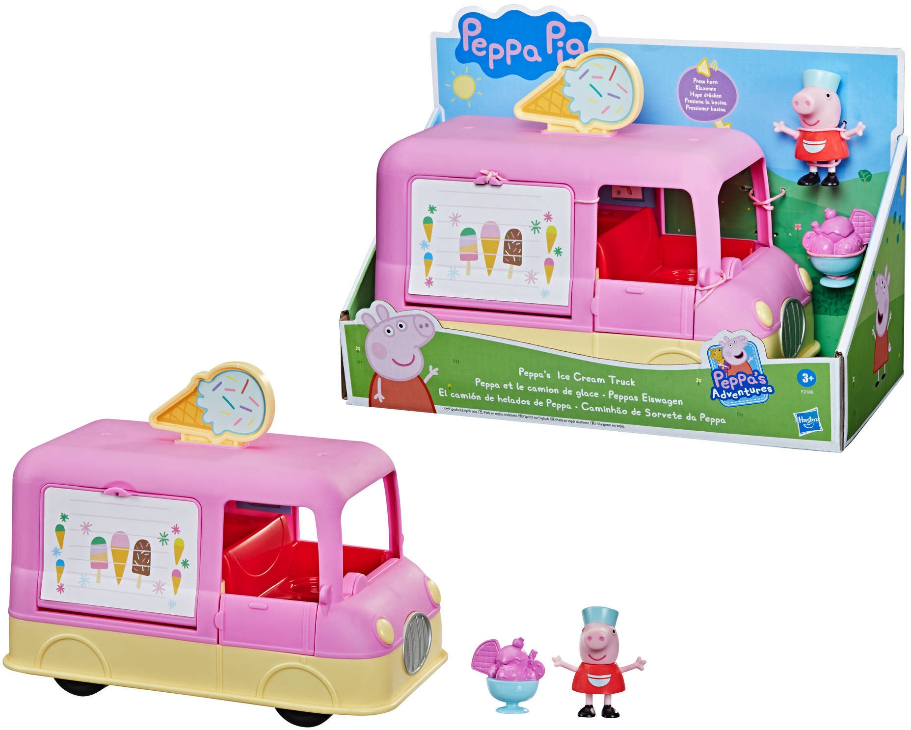 Hasbro Spielzeug-Auto Peppa Pig, Wohnmobil von Familie Wutz, mit  Soundeffekten