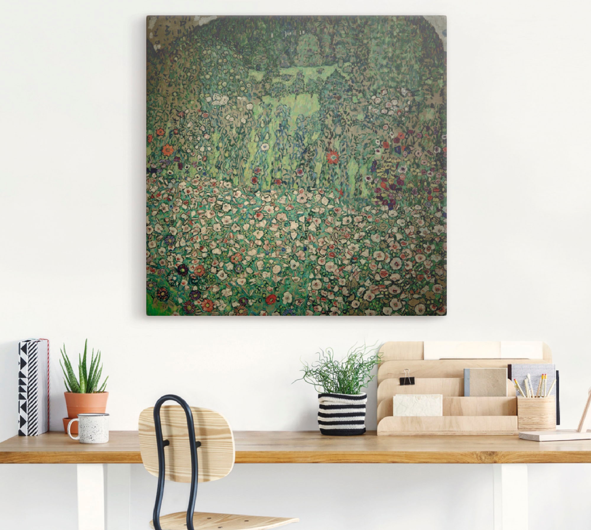 Artland Wandbild »Gartenlandschaft mit Bergkuppe (Gartenlandschaft)«, Garte günstig online kaufen