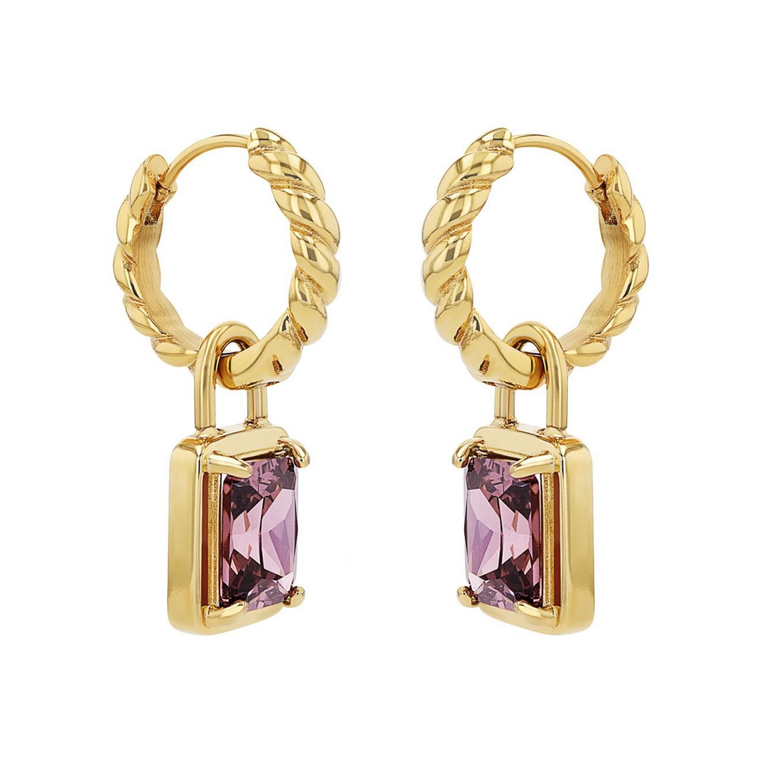 JOOP! Paar Creolen »Schmuck, Geschenk« mit Zirkonia (synth.)