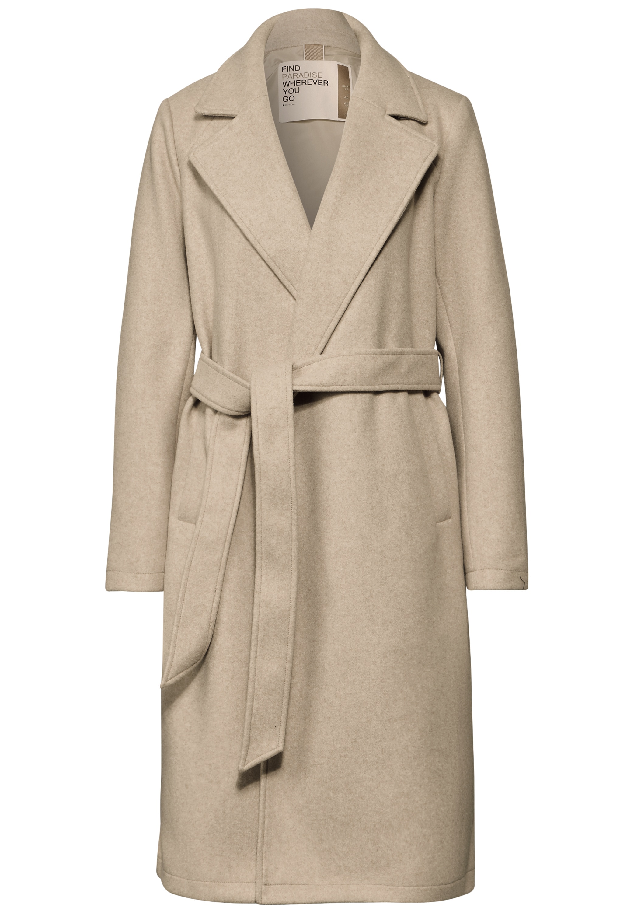 STREET ONE Kurzjacke, mit Gürtel zum Taillieren