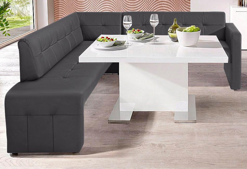 exxpo - sofa fashion Essbank »Barista, bequem und elegant, hohe Bodenfreiheit,«, Eckbank Barista bequem und elegant, hochwertige Detailverarbeitung