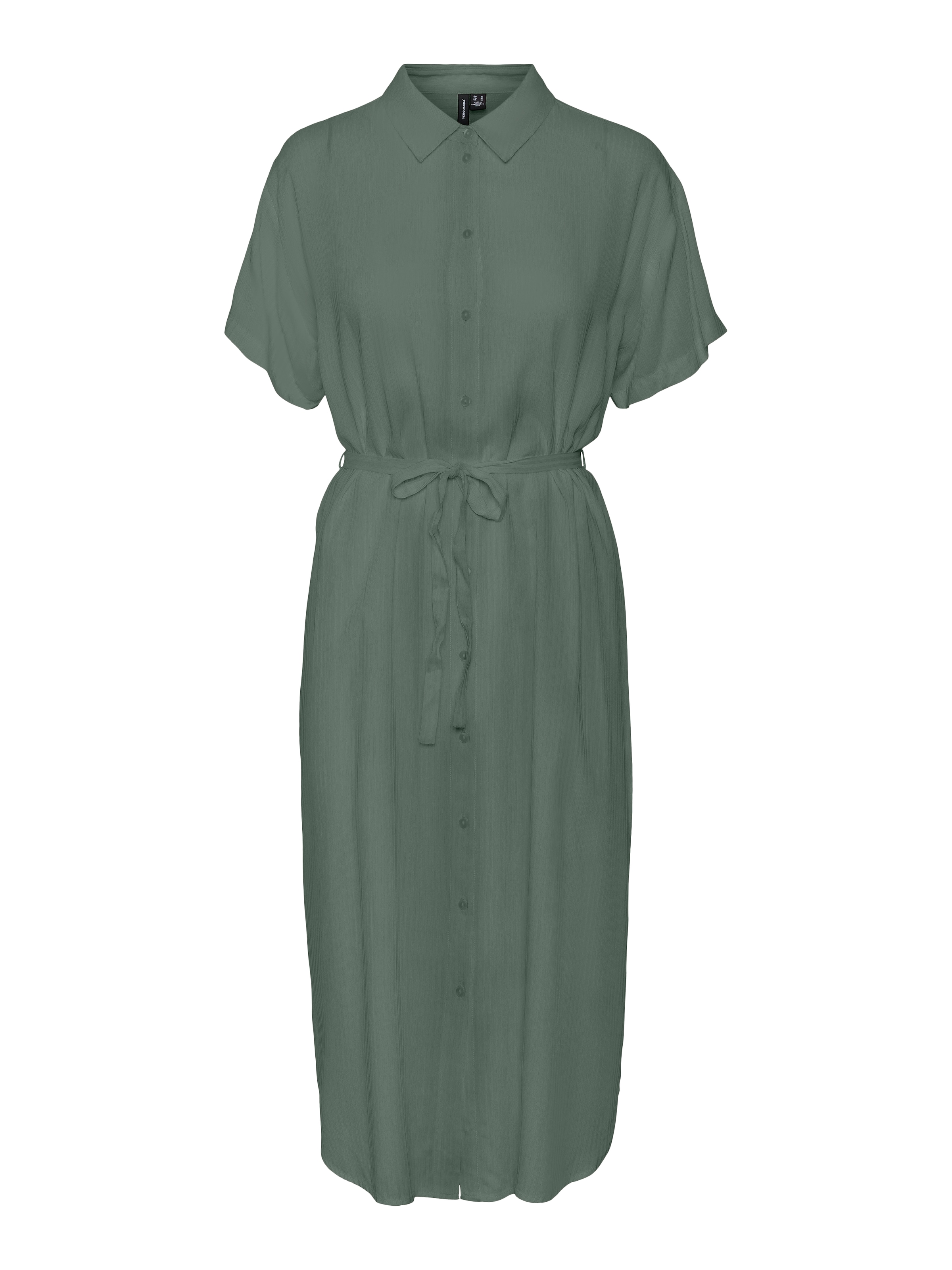 Vero Moda Curve Hemdblusenkleid »VMBUMPY SS SHIRT DRESS WVN GA CUR«
