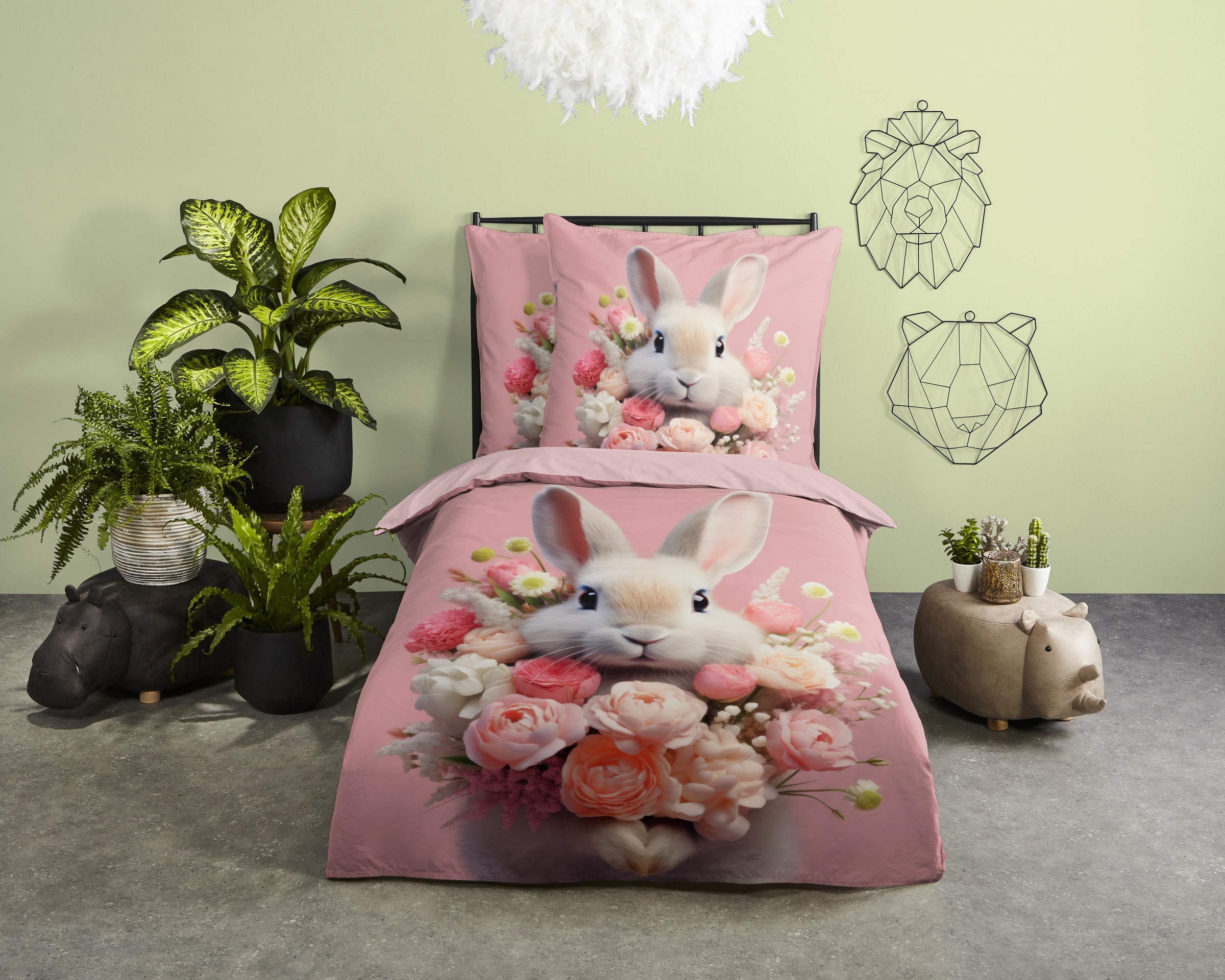 PURE luxury collection Kinderbettwäsche »Cathy«, Mikrofaser, 135x200, 2 Tei günstig online kaufen