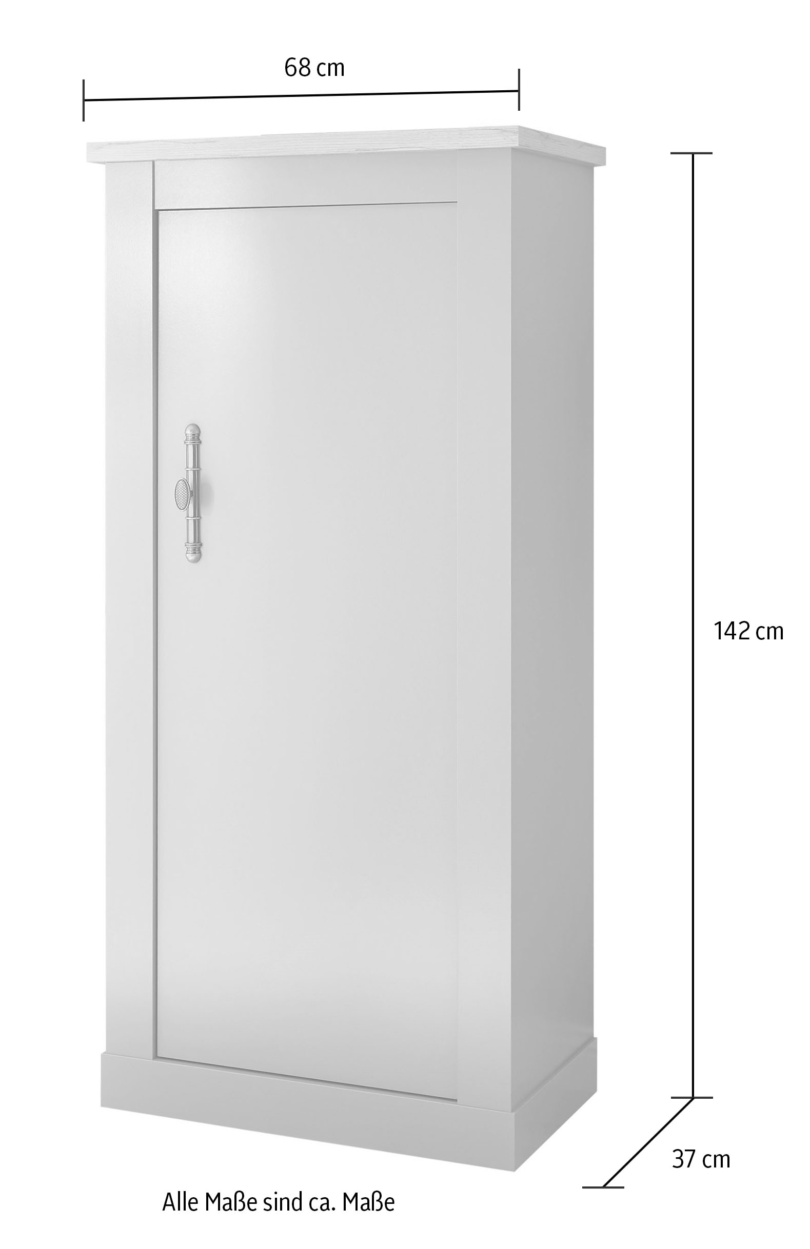 Home affaire Mehrzweckschrank »CHAMBORD«, Breite ca. 68 cm