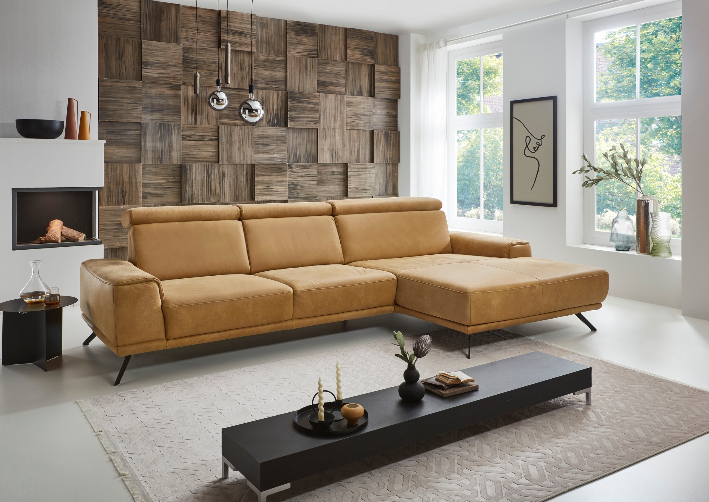 Die PlanBar Ecksofa PN-EM22041 L-Form, wahlweise motorisches Canape oder Si günstig online kaufen