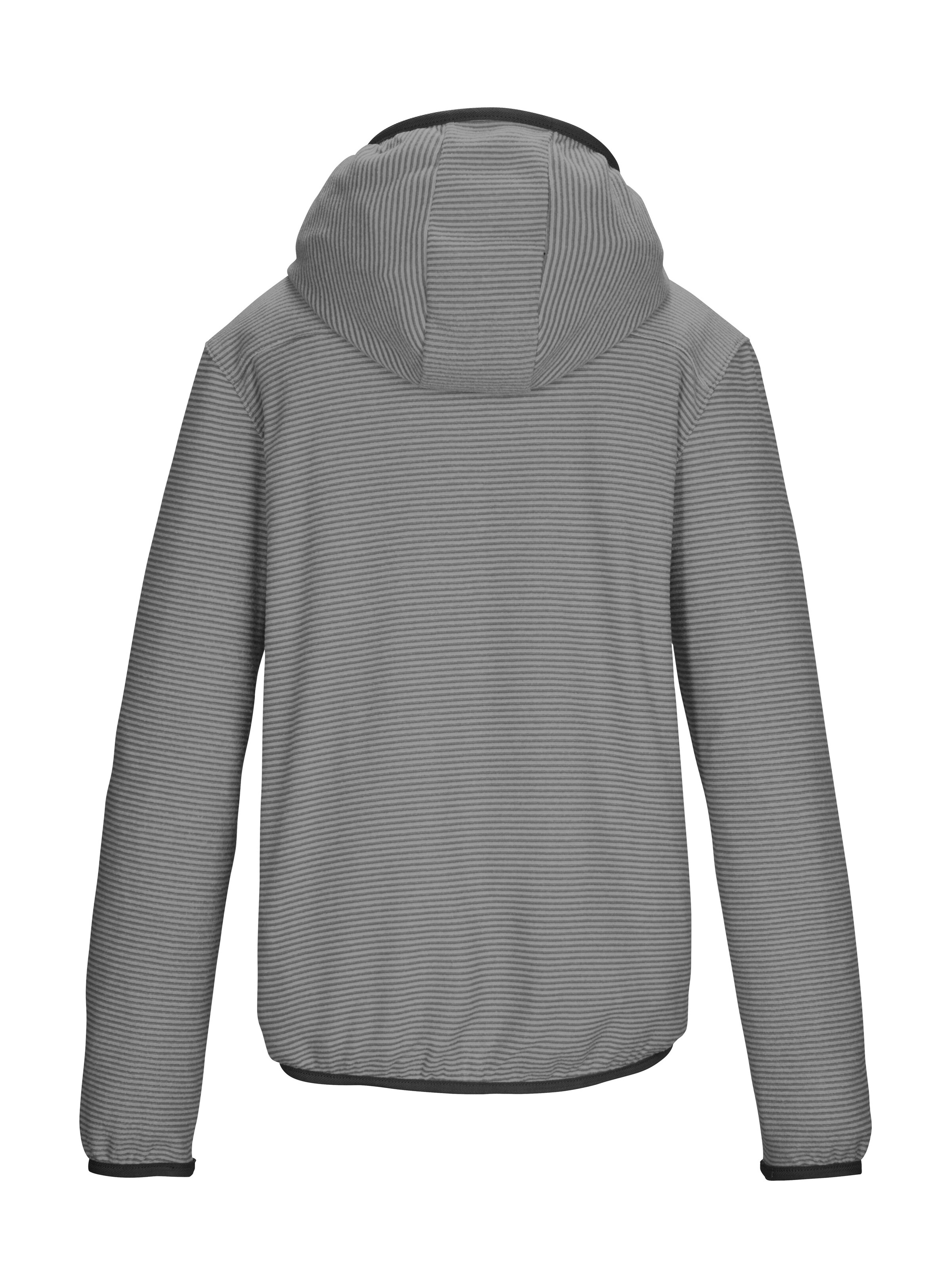 Killtec Fleecejacke »KOW 246 BYS FLC JCKT«, Gestreifte Kinder Fleecejacke mit Kapuze, Kinnschutz und Taschen