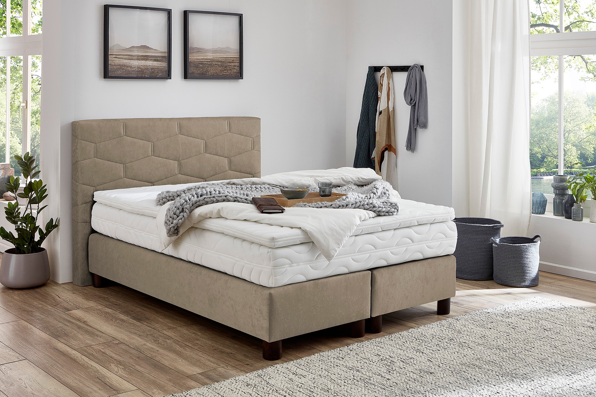 Westfalia Schlafkomfort Boxspringbett wahlweise mit Topper günstig online kaufen