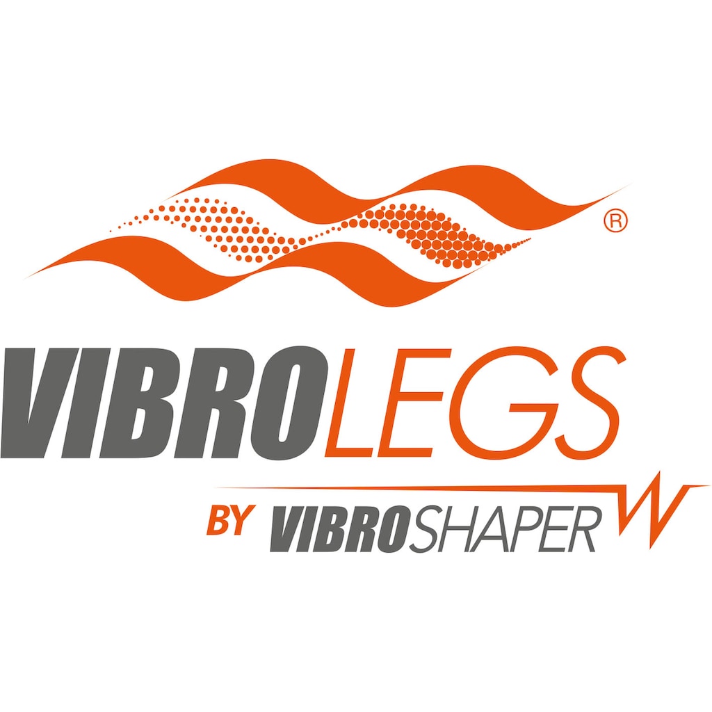 MediaShop Vibrationsplatte »VibroLegs«, 30 W, 10 Intensitätsstufen, (3 tlg., mit Trainingsplan)