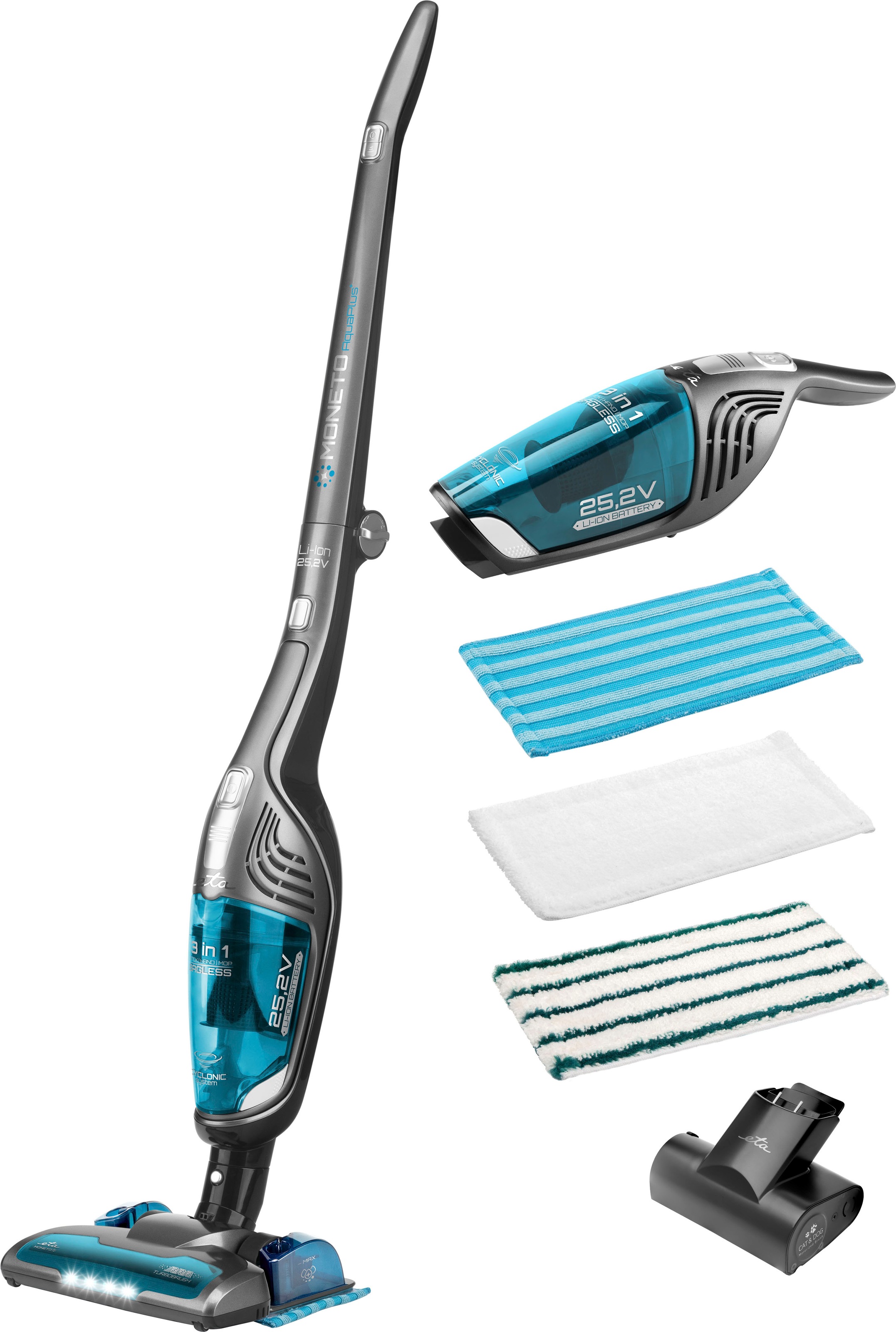 eta Akku-Hand-und Stielstaubsauger »MONETO AQUA PLUS II PREMIUM ETA845390000«