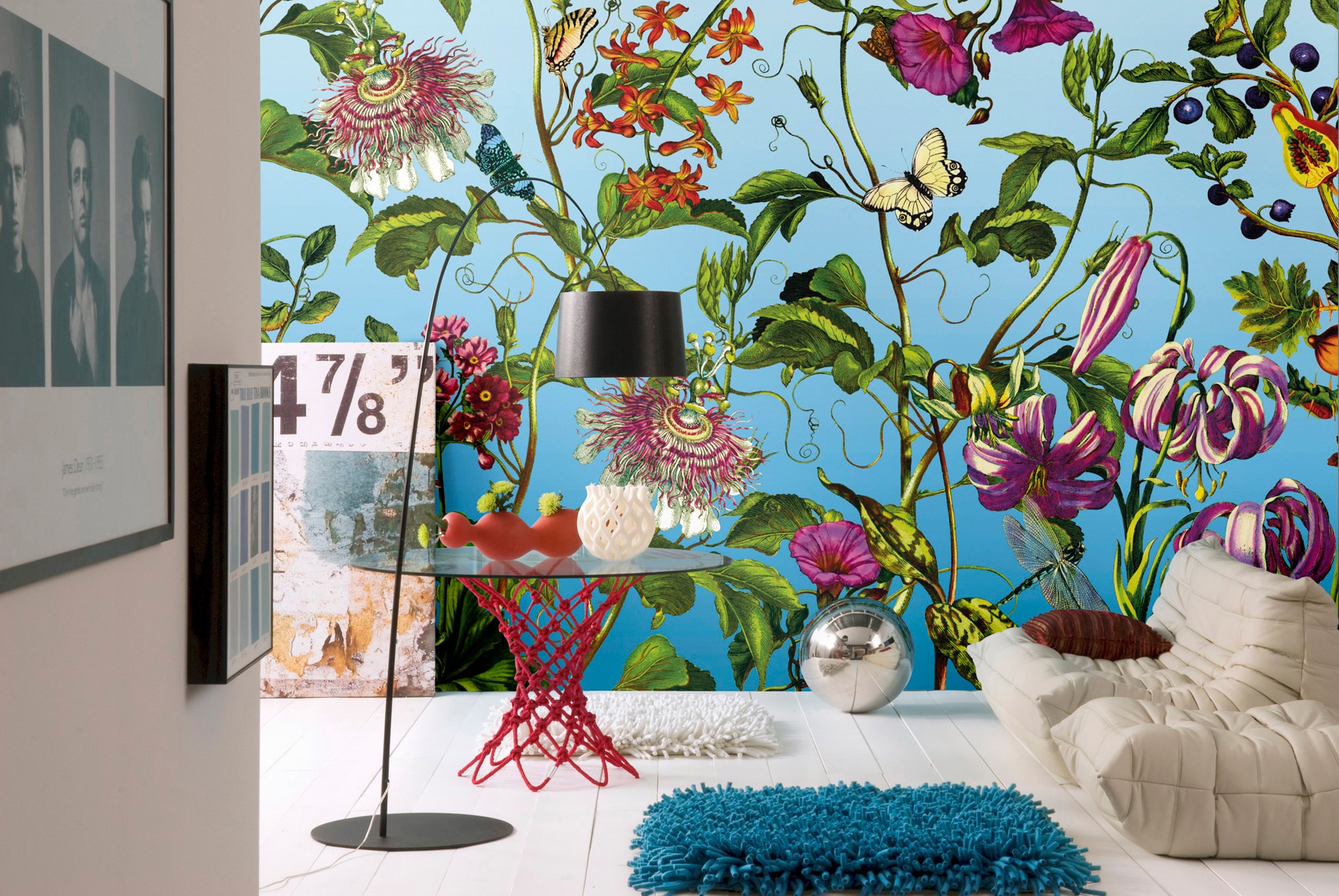 Komar Vliestapete »Vlies - Jardin - Größe 368 x 248 cm«, bedruckt, Wohnzimmer, Schlafzimmer