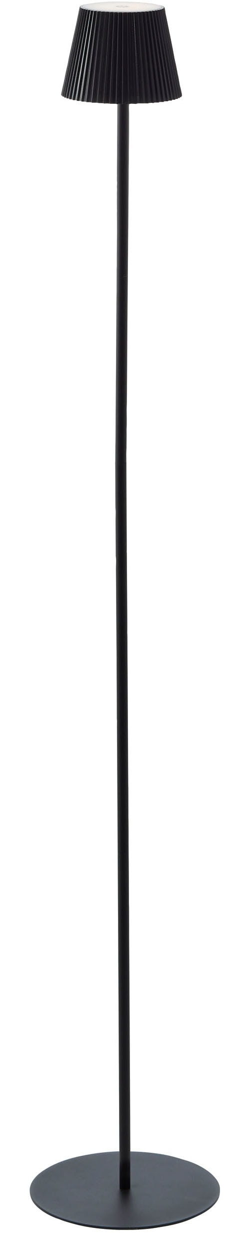 Brilliant LED Außen-Stehlampe »Macobo«, 1 flammig, LED Akku-Leuchte, 125 cm, 340 lm, 3000 K, Touchdimmer, schwarz matt