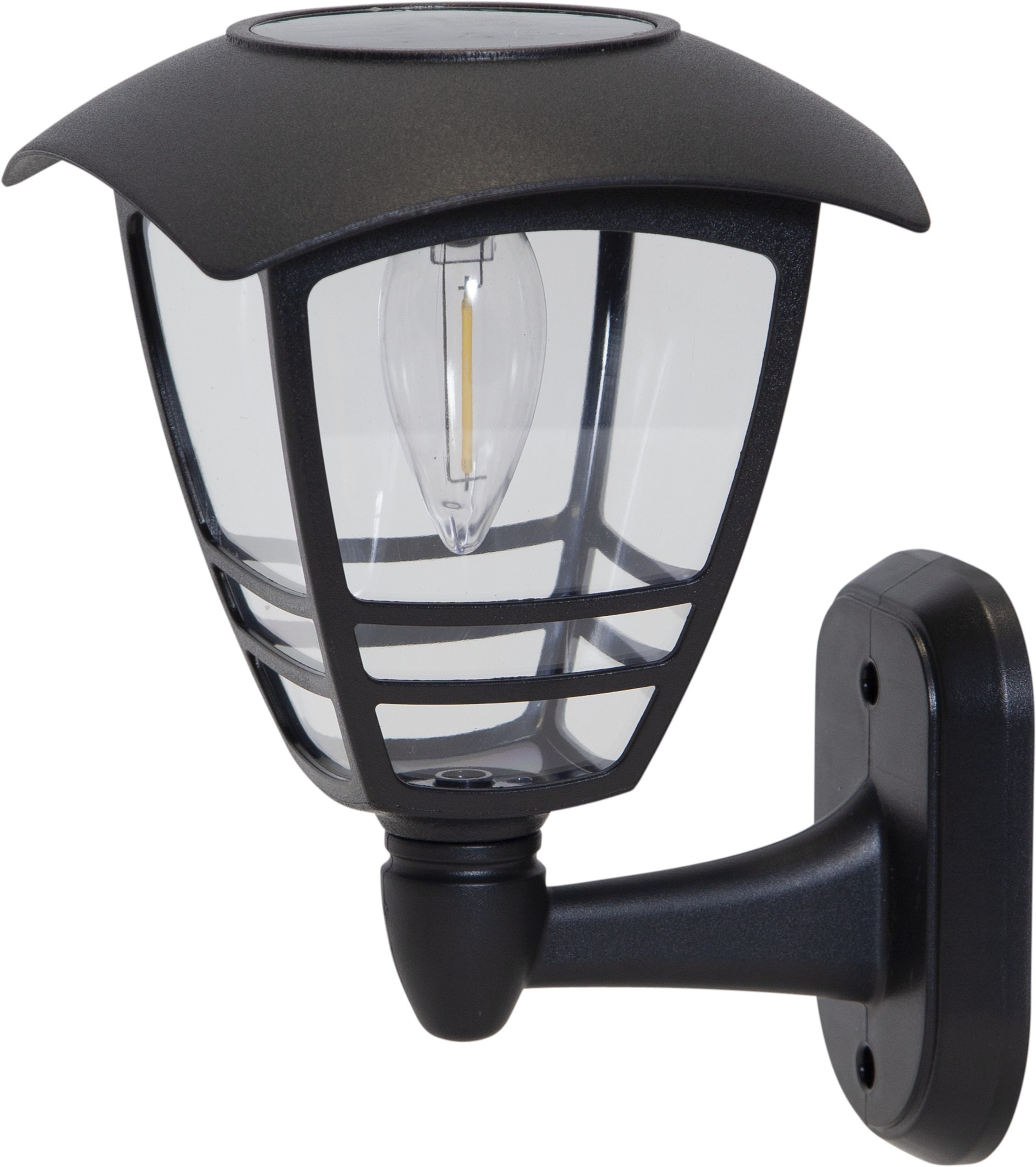 Parforce Traditional Hunting LED Solarleuchte »Solar-Wandleuchte Felix« LED-Board 1 Stk. Warmweiß Wandlaterne mit Filament-LED, 10 lm, Dämmerungssensor