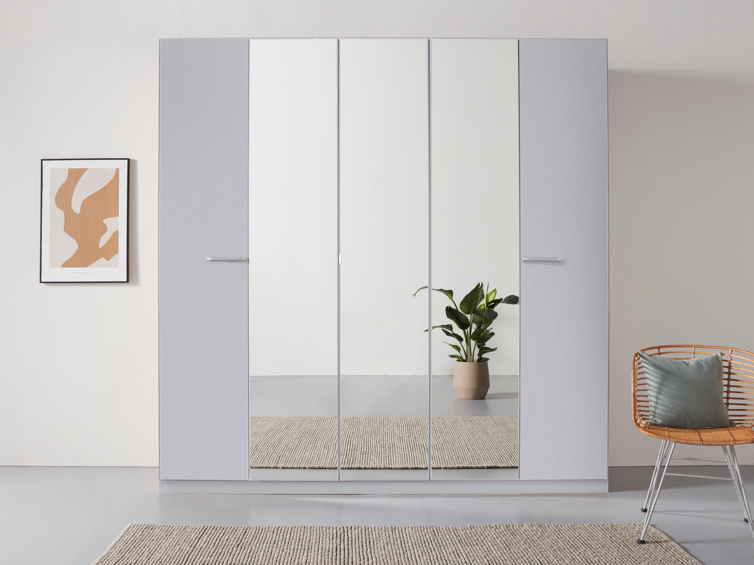 rauch Drehtürenschrank »Kleiderschrank Schrank Garderobe TOPSELLER OTELI inkl. Inneneinteilung«, mit 3 Innenschubladen extra Böden optional mit Spiegel MADE IN GERMANY
