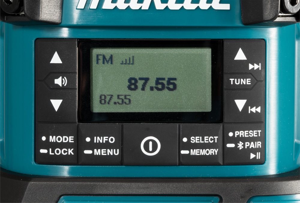 Makita Baustellenradio »DMR056«, (Bluetooth Digitalradio (DAB+), Bluetooth, FM- und DAB+-Empfang und Laterne, ohne Akku und Ladegerät
