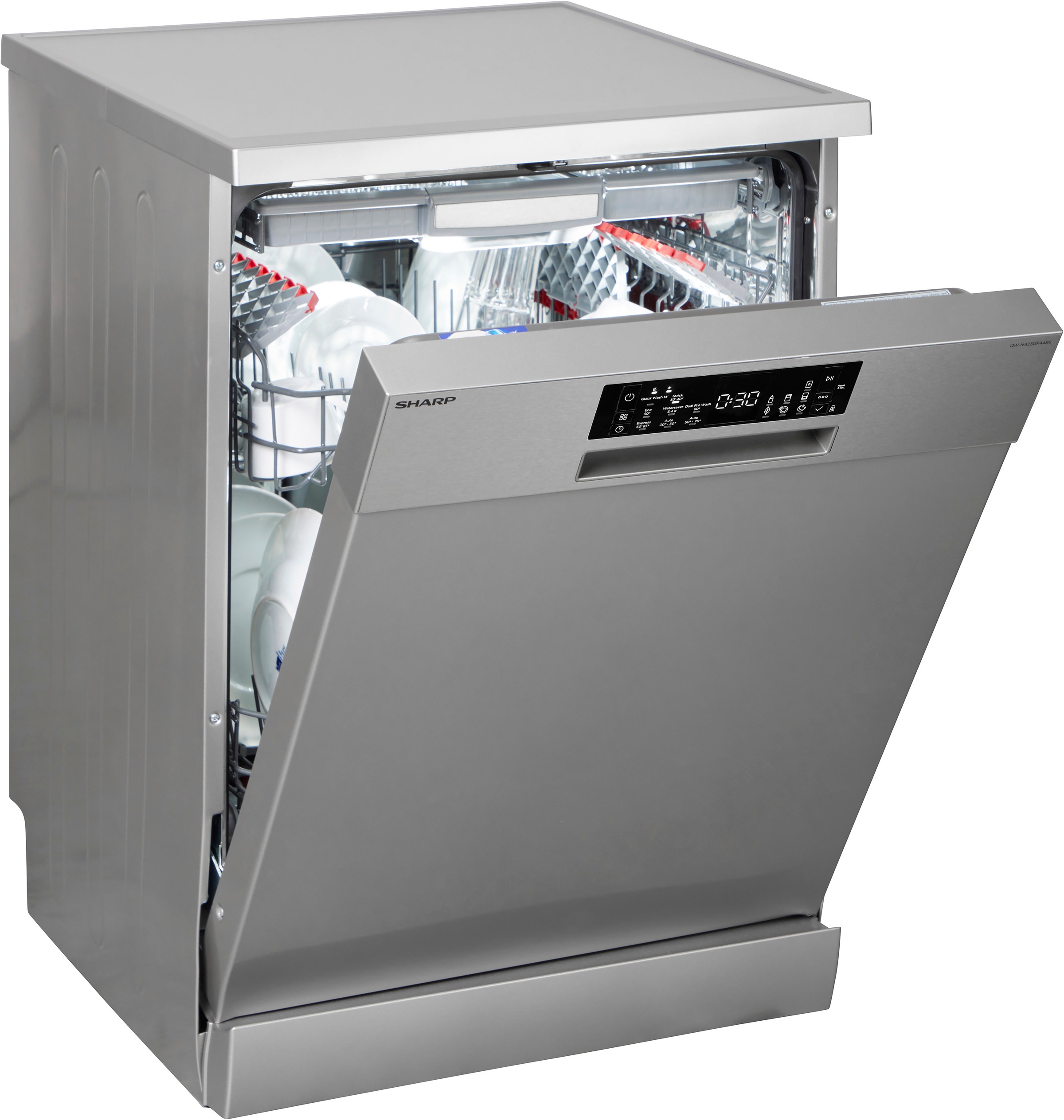 Sharp Standgeschirrspüler »QW-NA25GF44BS-DE«, 14 Maßgedecke