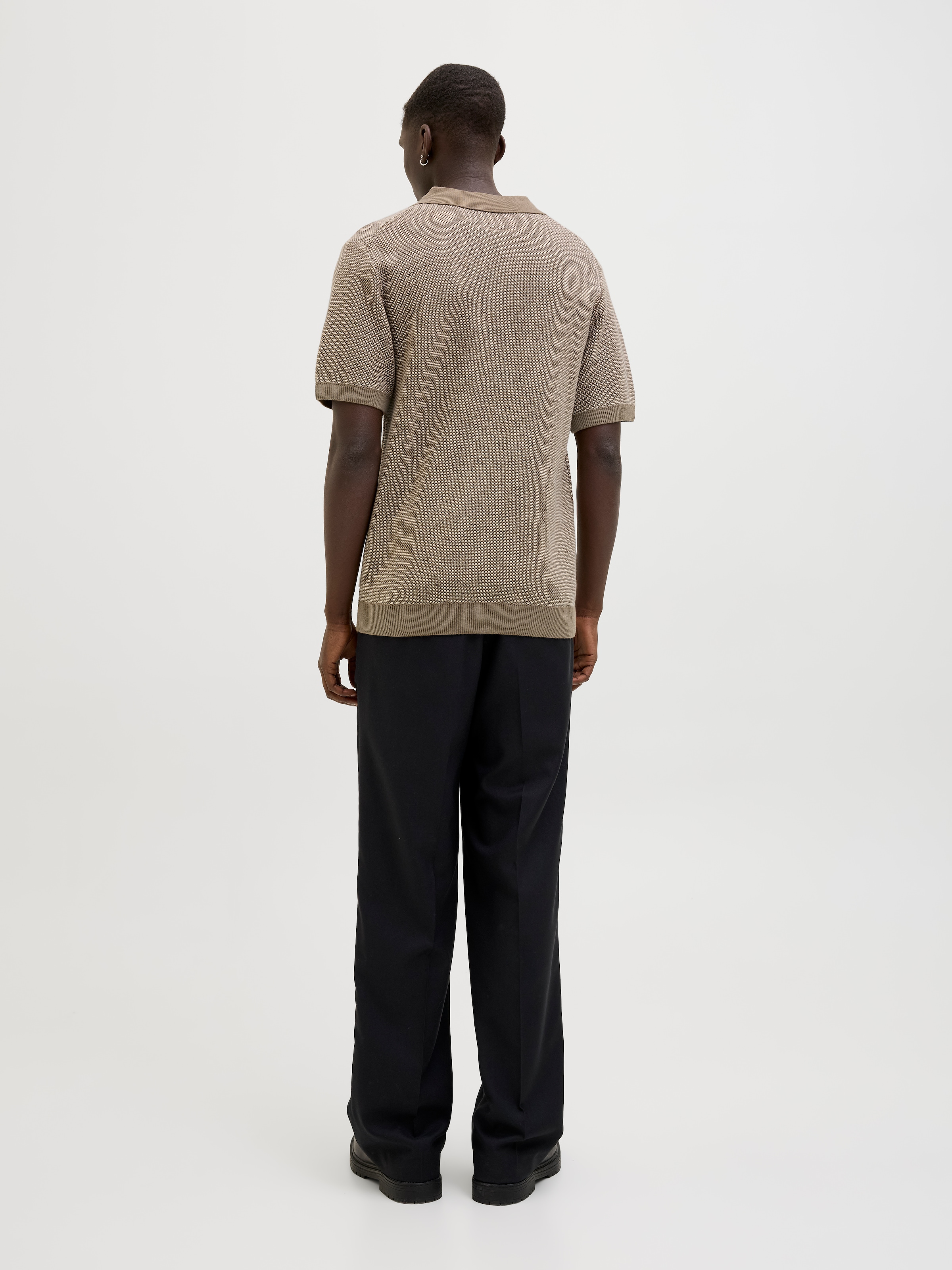 Jack & Jones Rundhalspullover »JPRCCEASTON KNIT SPLIT NECK SS SN«