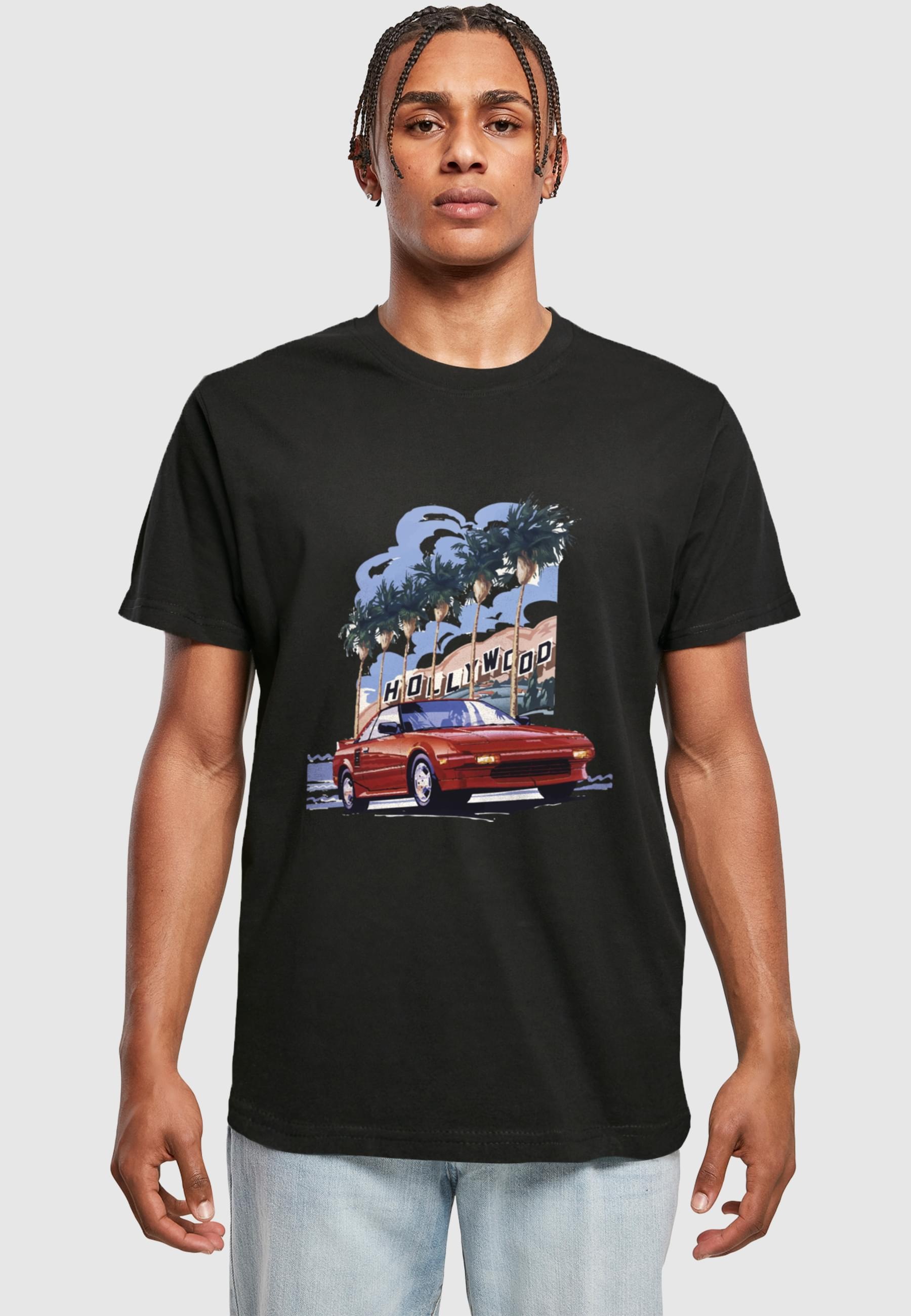MisterTee T-Shirt »MisterTee Hollywood Car Tee« 1 Stk.