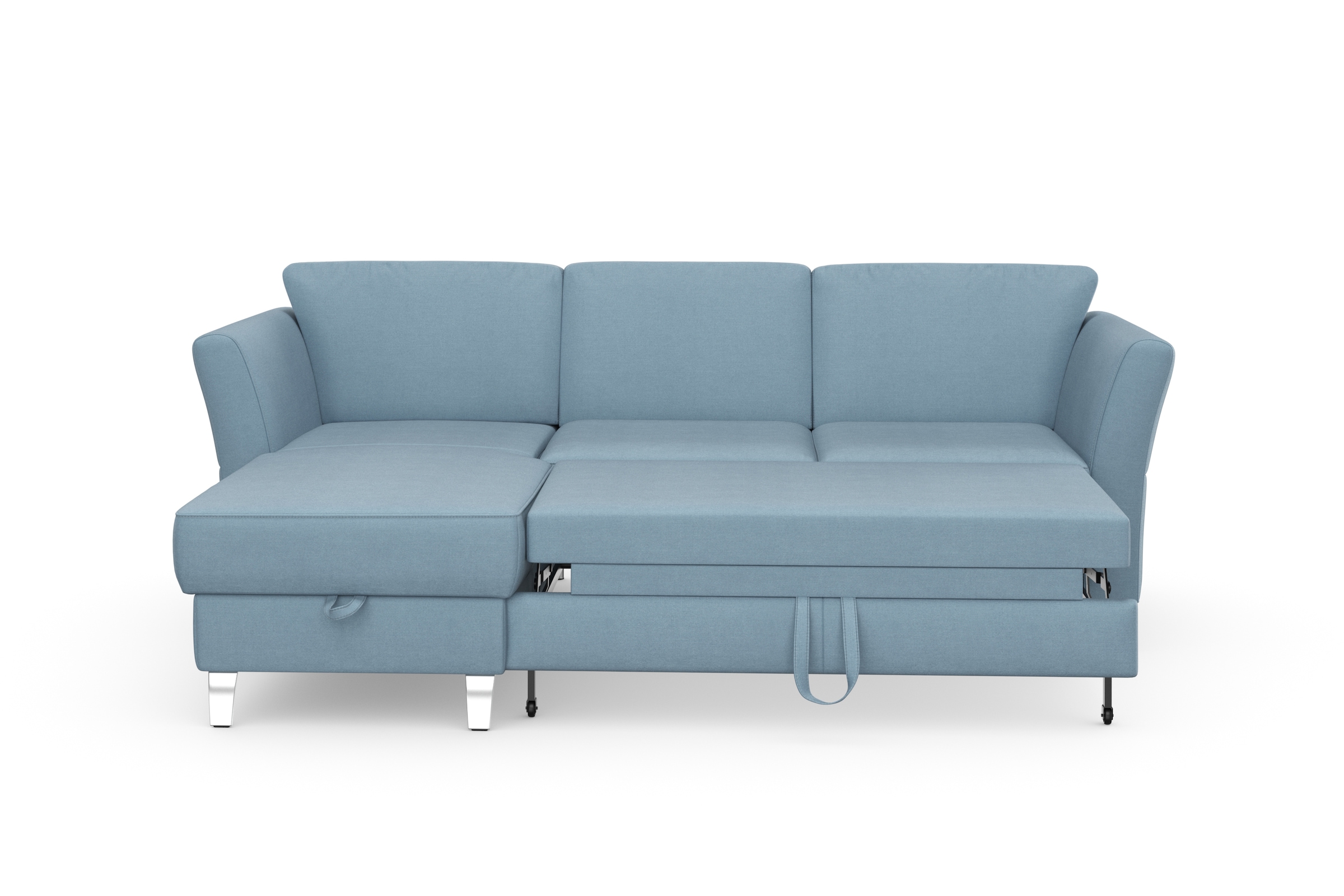 sit&more Ecksofa »Visby L-Form«, wahlweise mit Bettfunktion und Bettkasten, frei im Raum stellbar