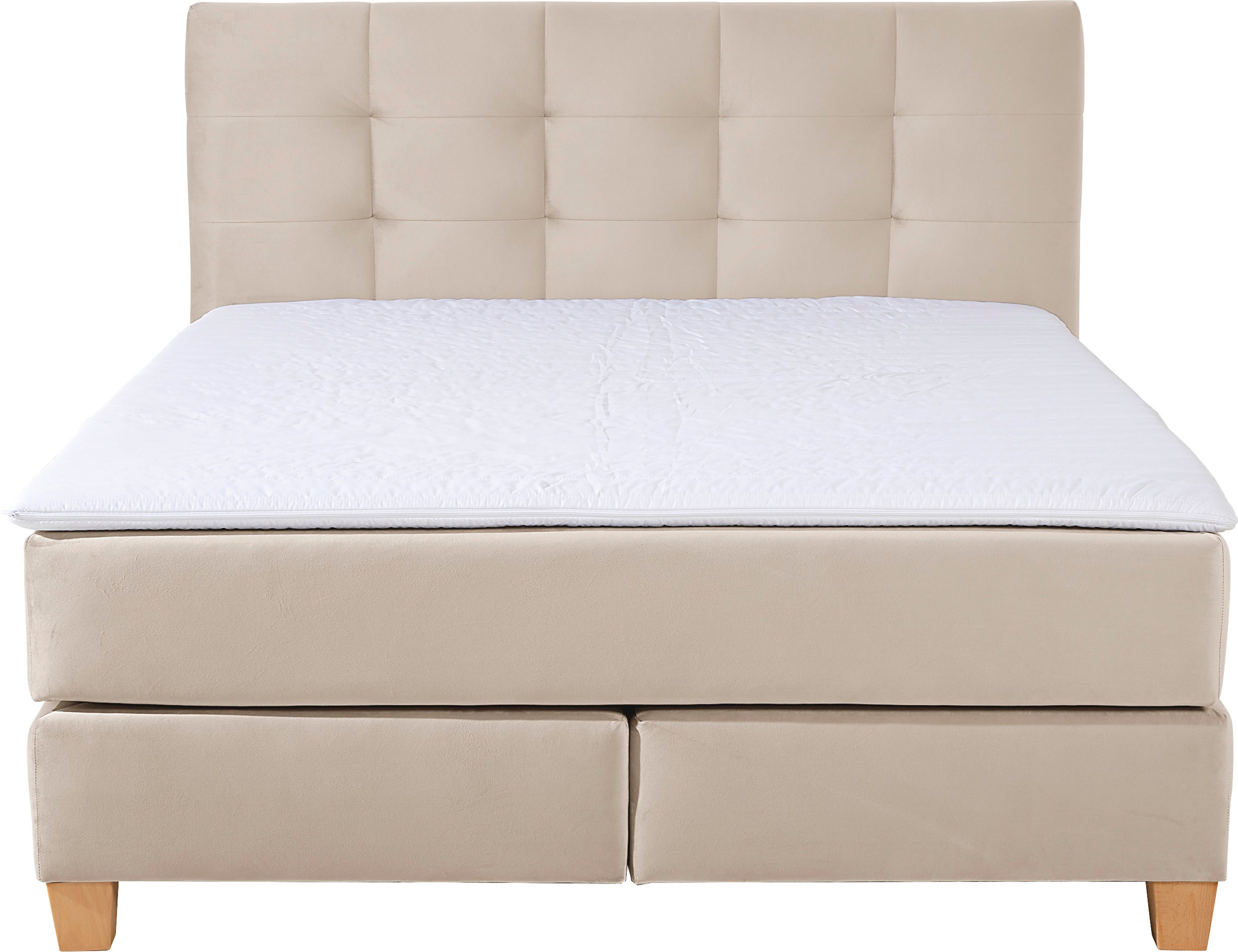 3. Bild von Home affaire Boxspringbett »Moulay«, inkl. Topper, in Überlänge 220 cm, 3 Härtegrade, auch in H4