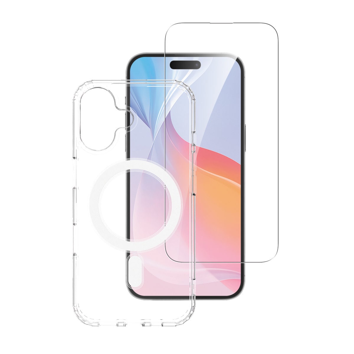 4smarts Handyhülle »3in1 Premium Starter Set für Apple iPhone 16«, Backcover, Schutzhülle, Handyschutzhülle, Case, Schutzcase, stoßfest