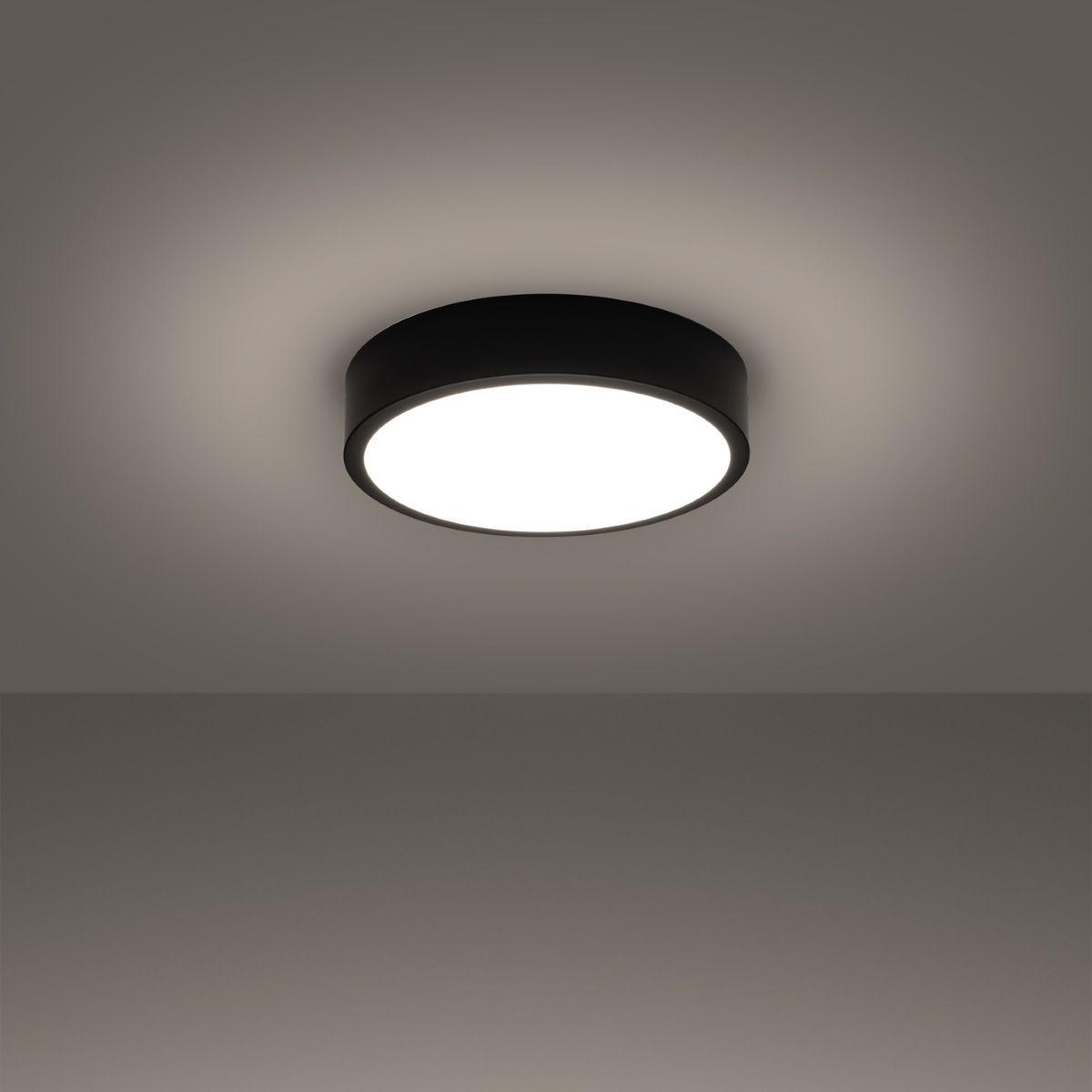 SOLLUX lighting Deckenleuchte »Plafond ONYX 30 schwarz LED 3000K«, 1 flammi günstig online kaufen