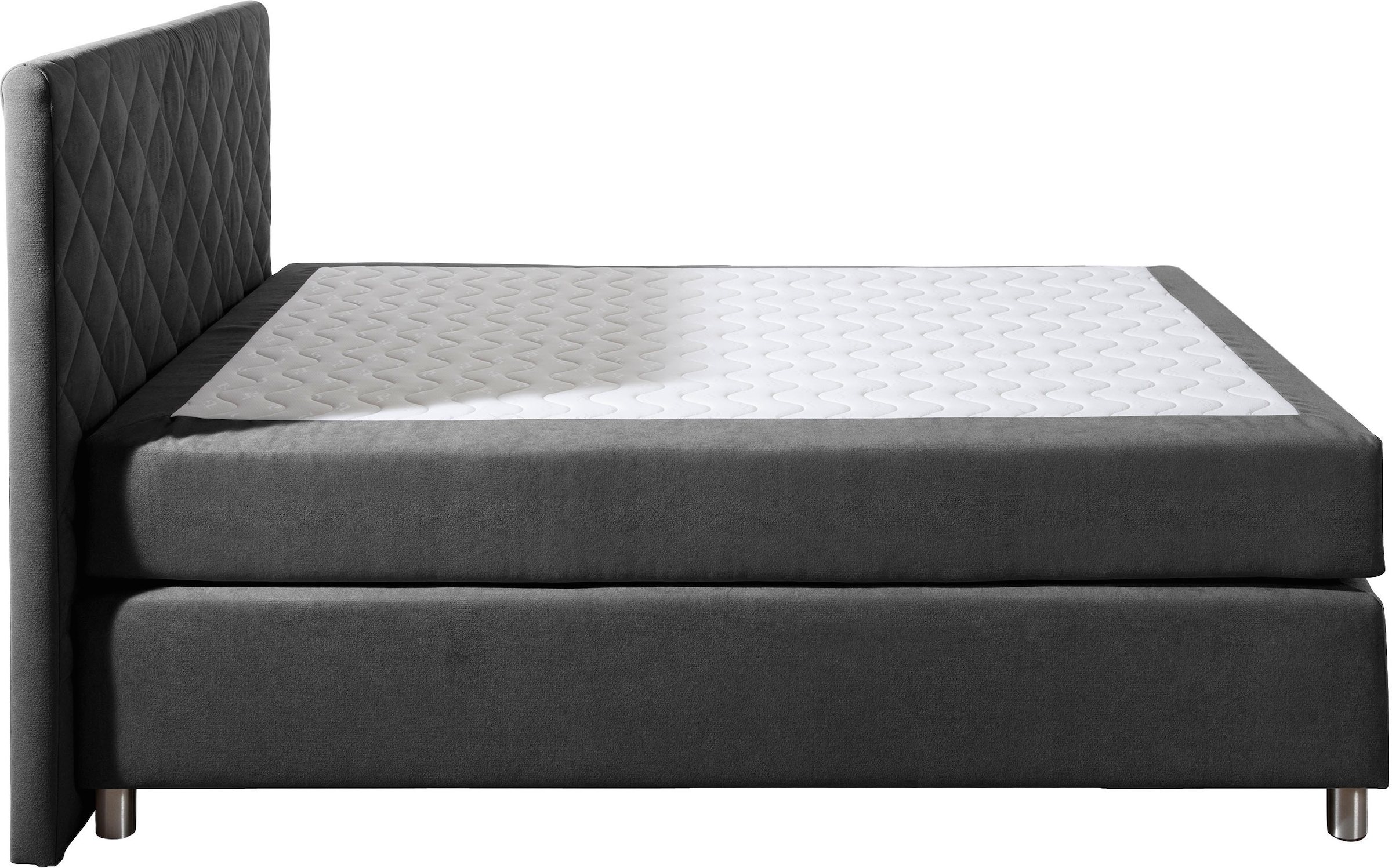 Leonique Boxspringbett »Bernard, in verschiedenen Breiten«, inkl. Topper, Matratze in H2, H3 oder H4 erhältlich