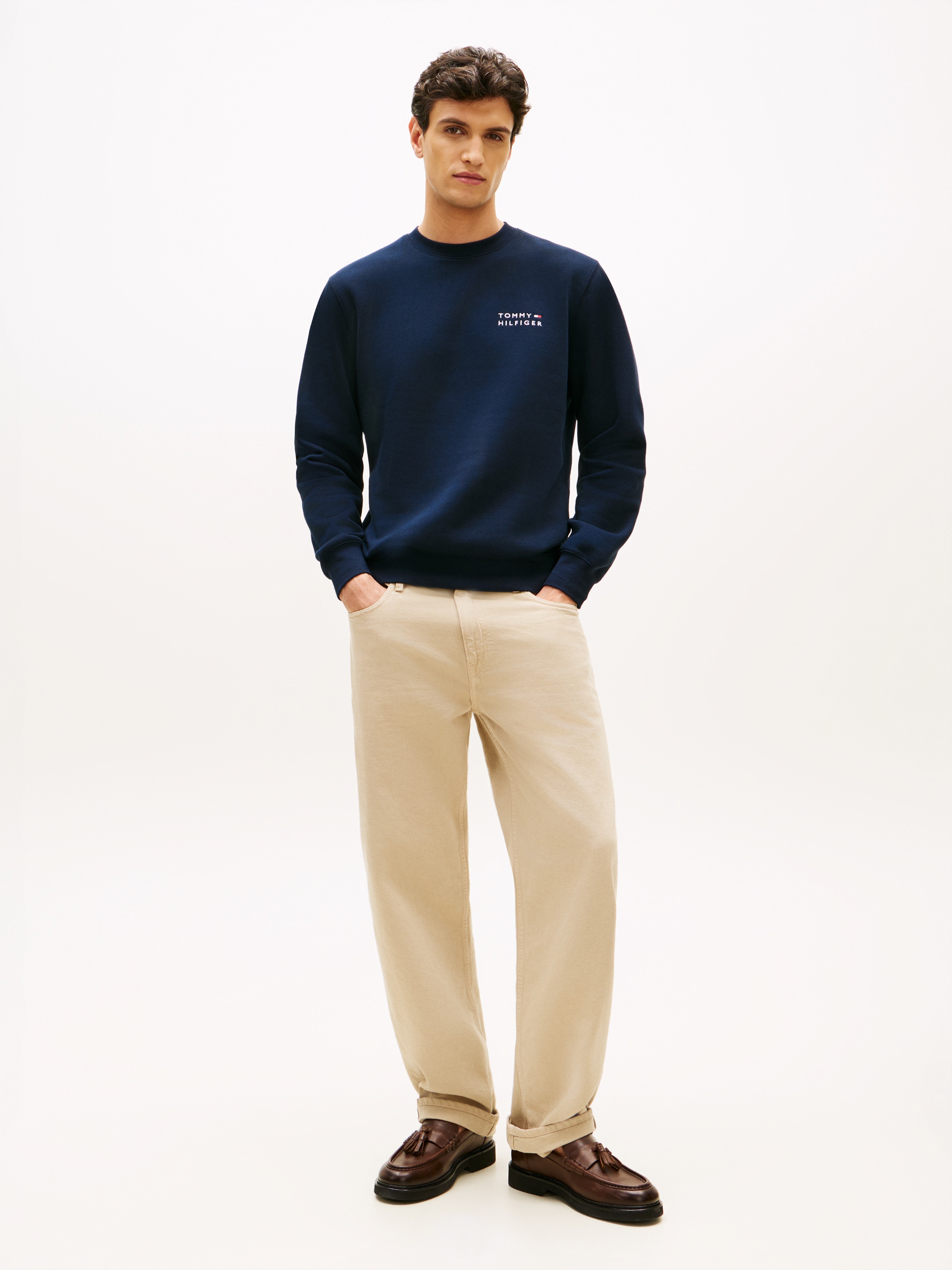 Tommy Hilfiger Sweatshirt »BRAND LOVE TERRY EMBROIDDERY STACK«
