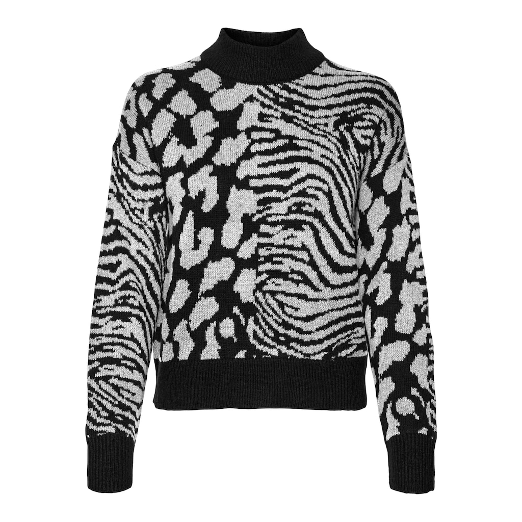 Vero Moda Strickpullover »VMVERA ANIMAL LS HIGHNECK PULLOVER BF«