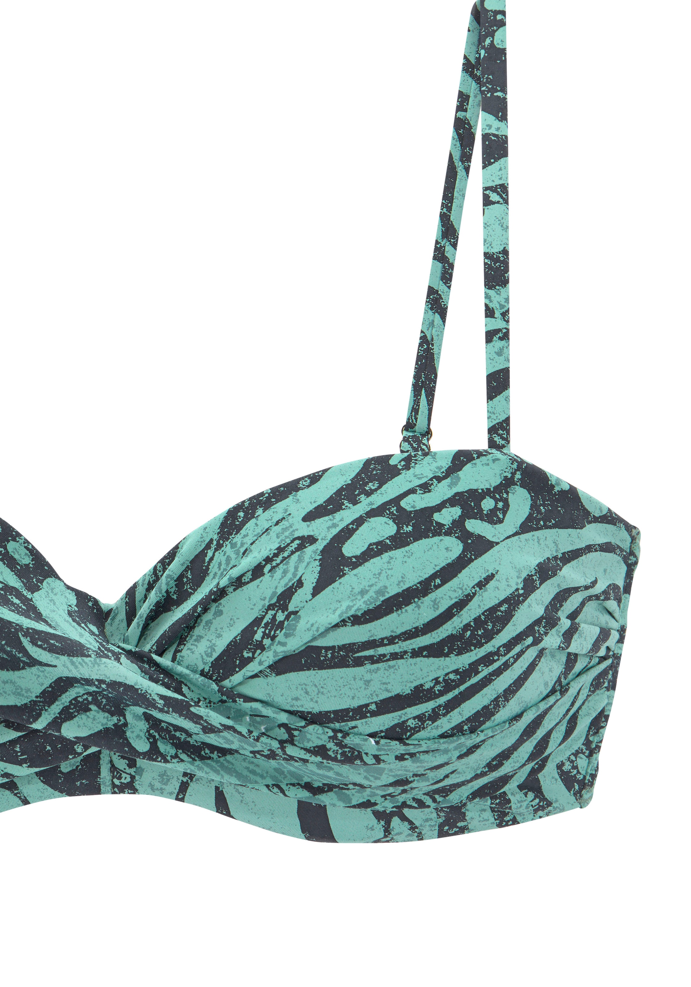 Bruno Banani Bügel-Bandeau-Bikini, in trendigem Animalprint