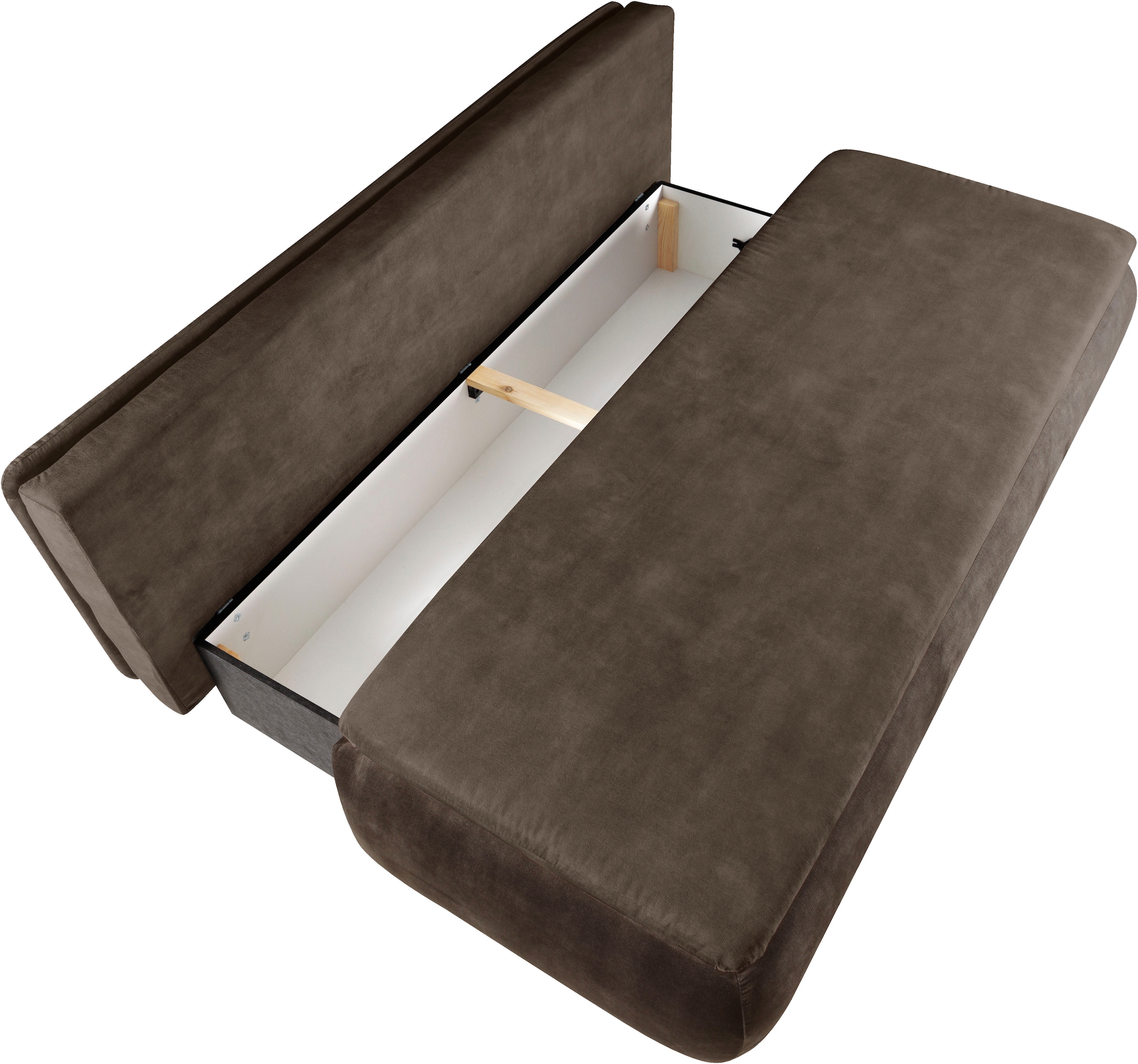 WERK2 Schlafsofa »Tekla LED«, 2-Sitzer Schlafcouch mit Bettkasten & stylischer RGB-LED-Beleuchtung